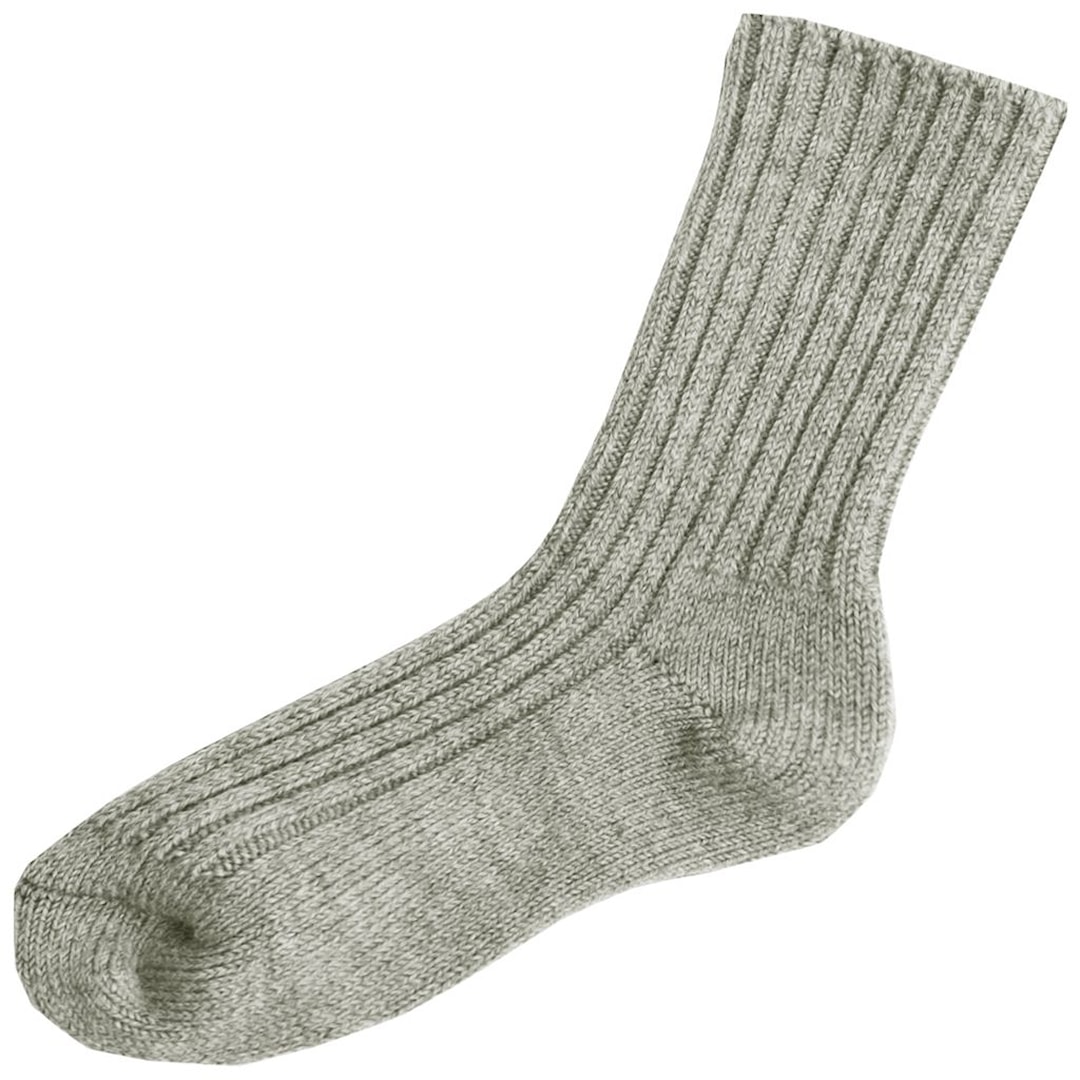 Uld Lys Grå Sokker str. 23/26