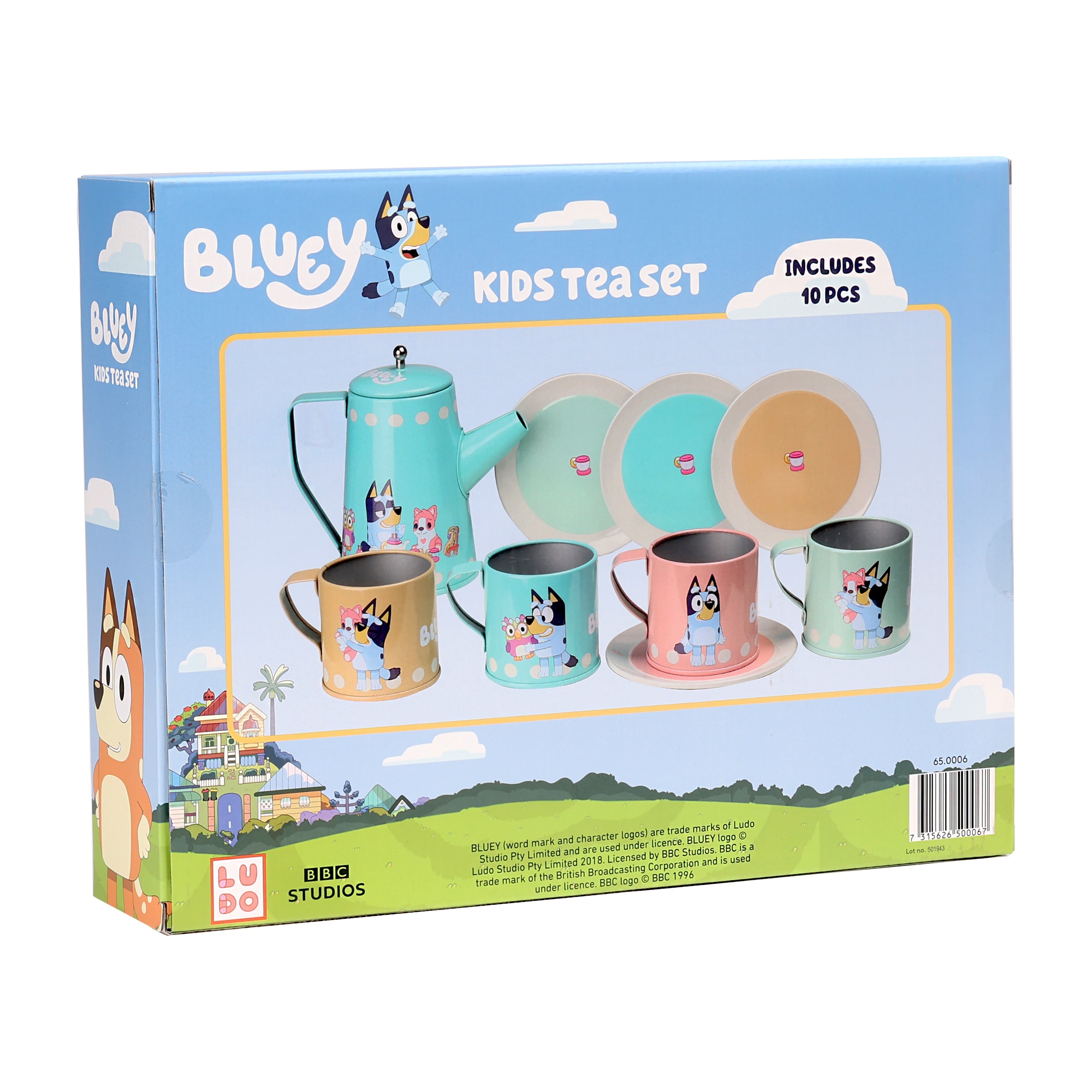 Bluey Leketøysfat Set Multicolor
