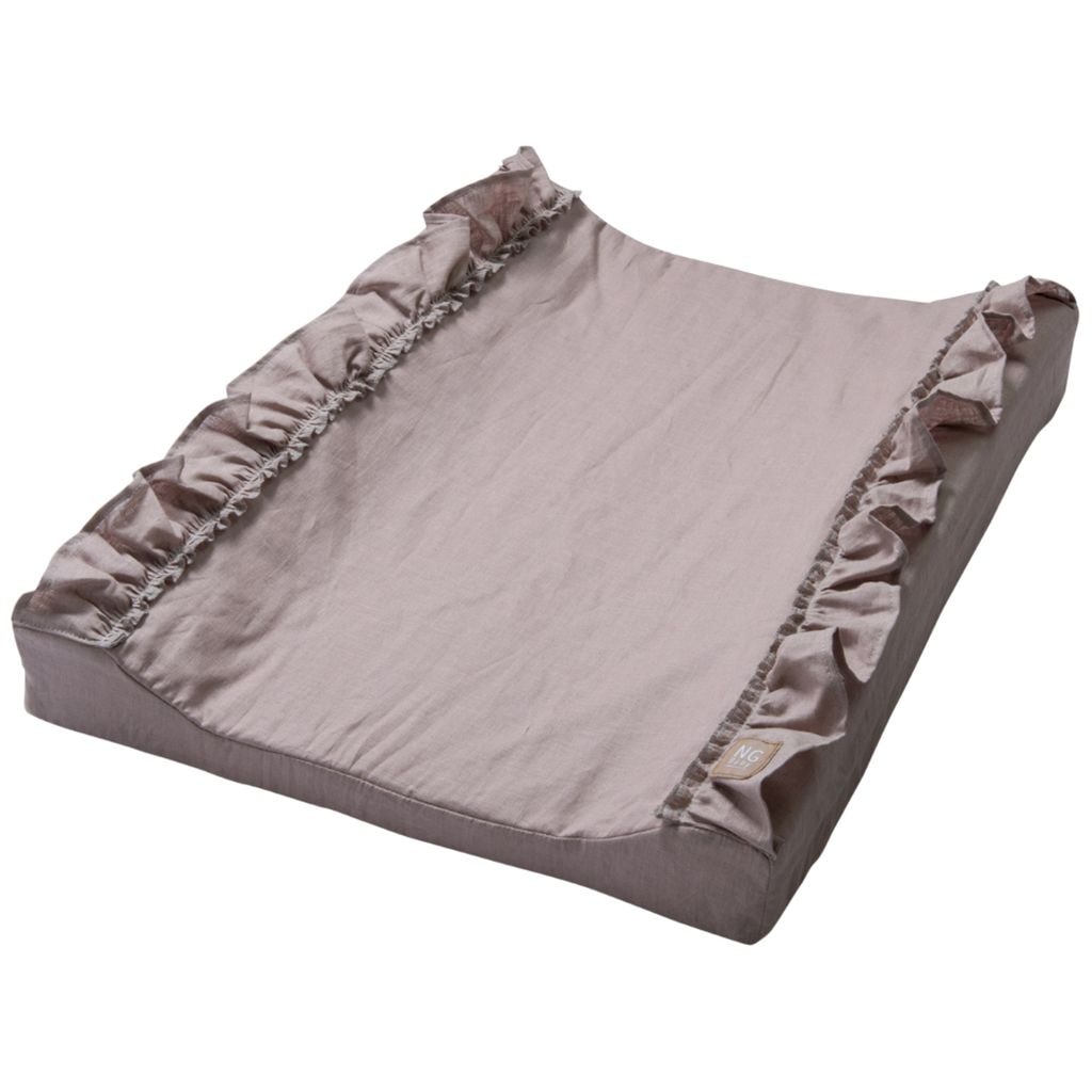 Skiftemåtte Lagen Med Flæse Dusty Pink