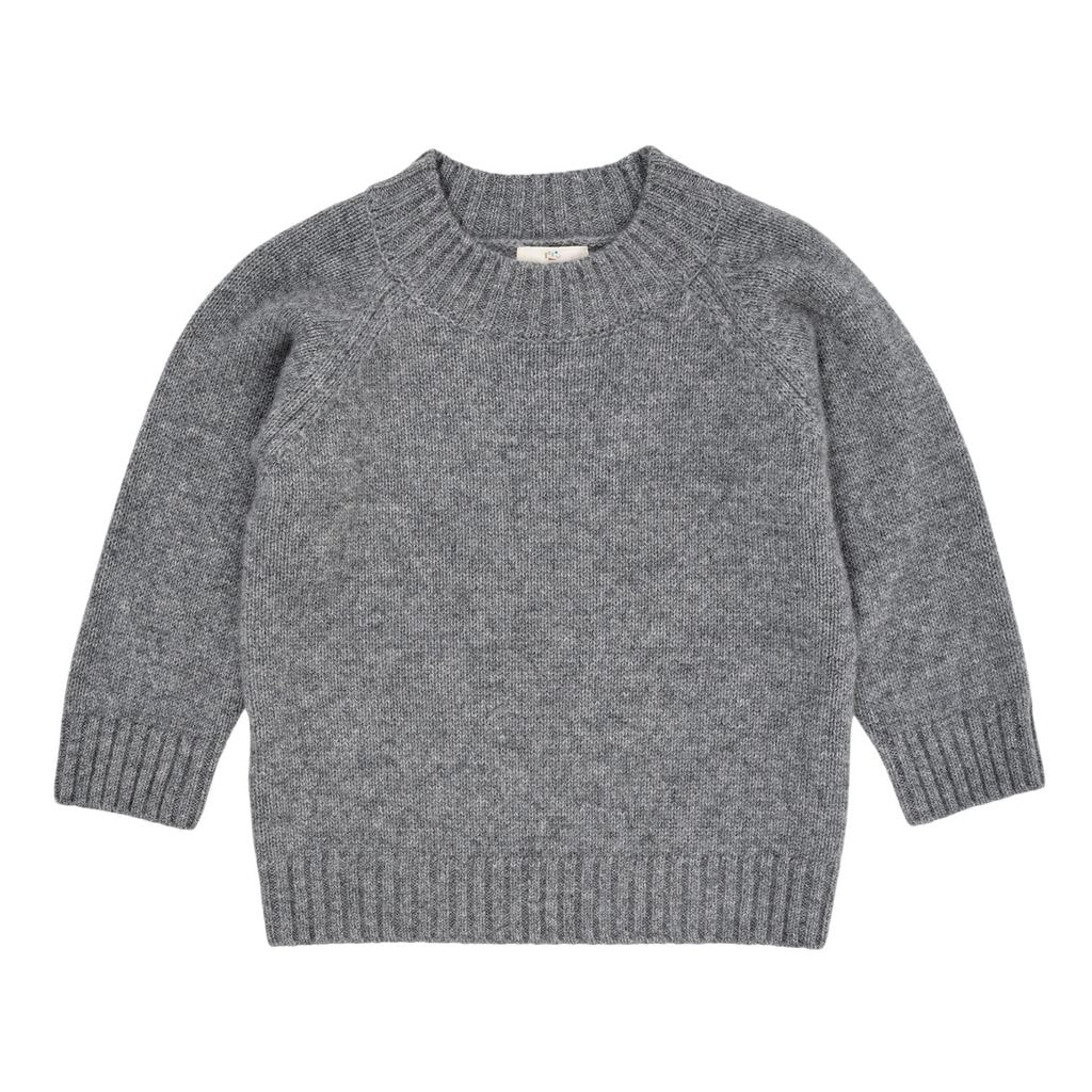 Cashmere Classic Turtleneck Pullover Grey Melaniini