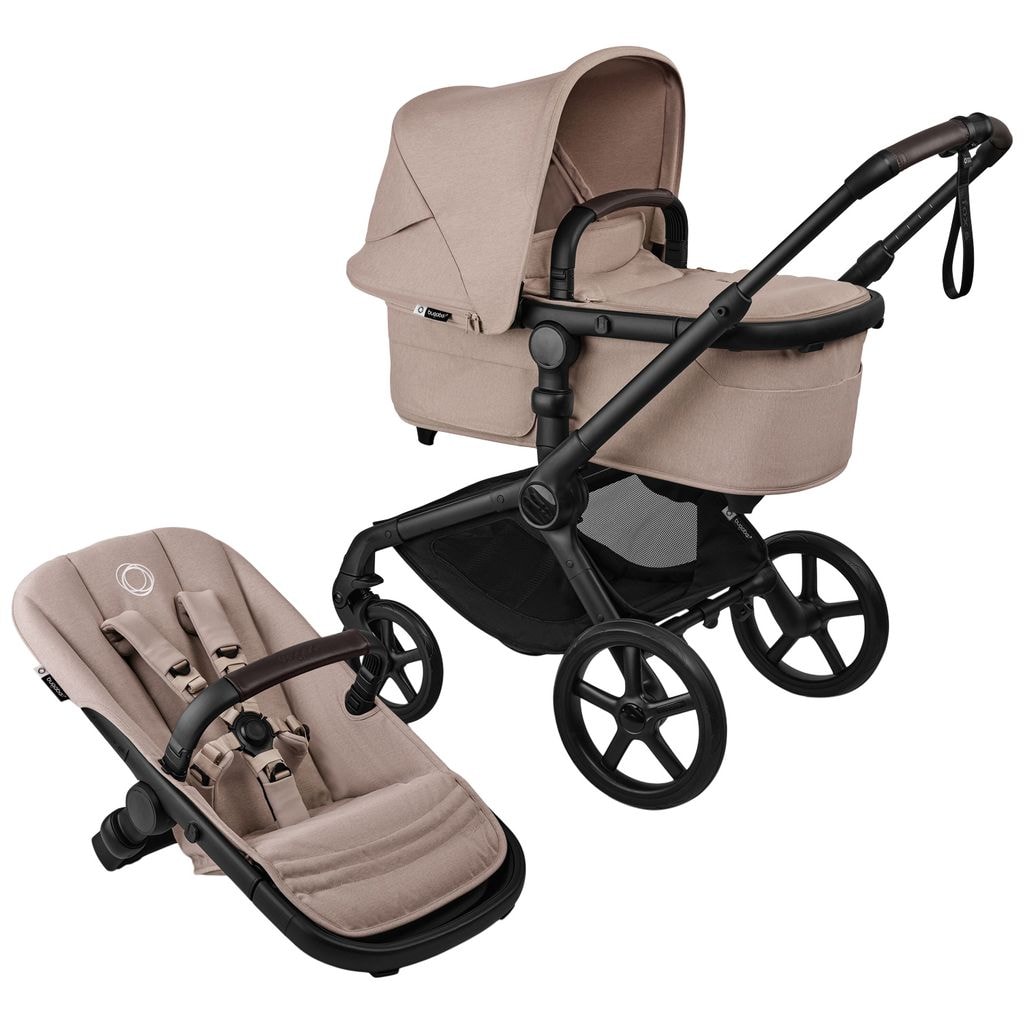 Bugaboo Fox 5 Renew Complete Stroller Black/desert Taupe Melange