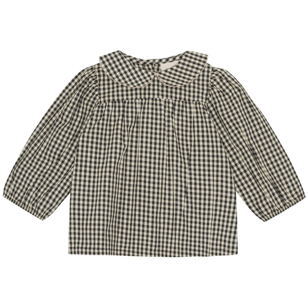 Esme Gingham Blouse Cream