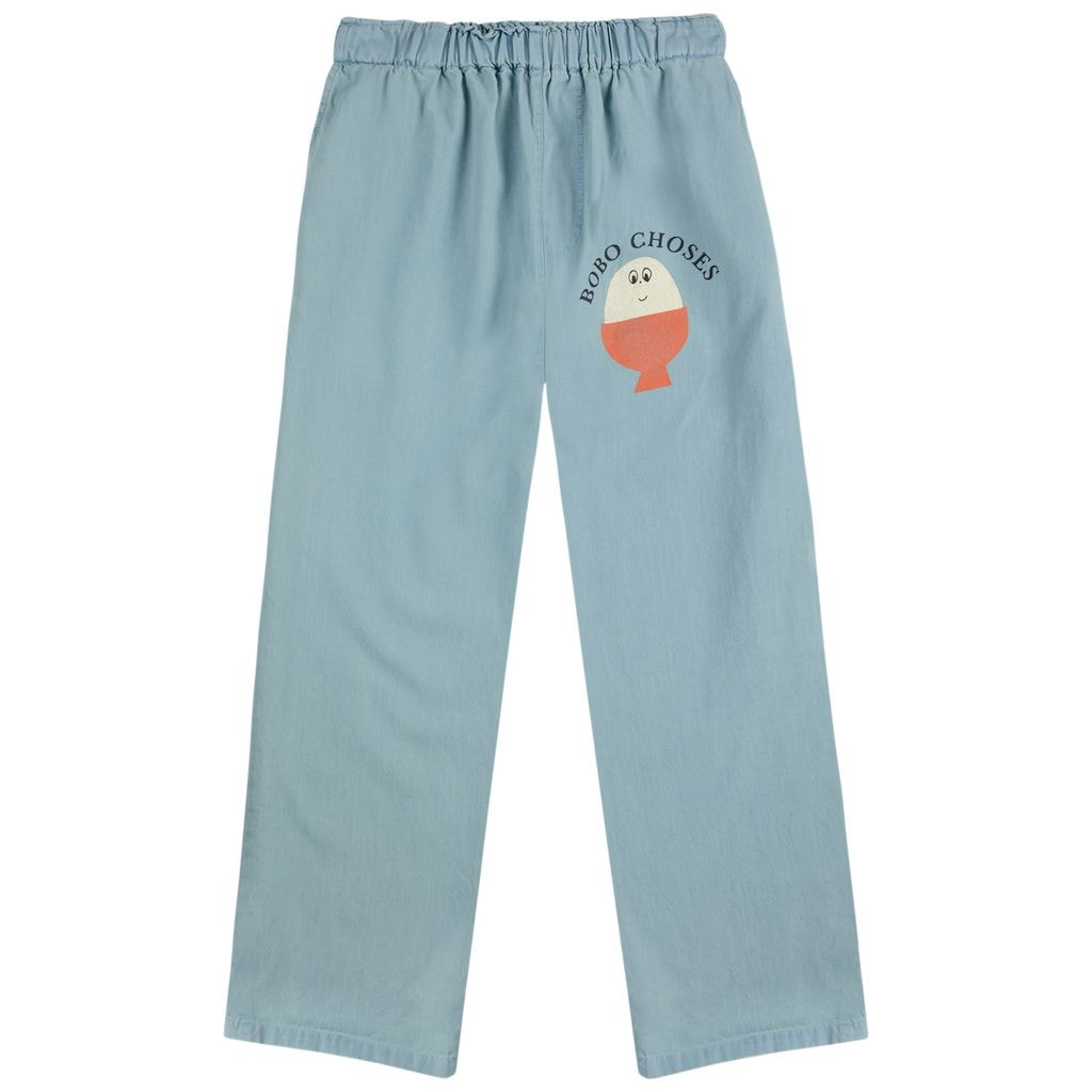 Morning Egg Light Denim Pants Light Blue