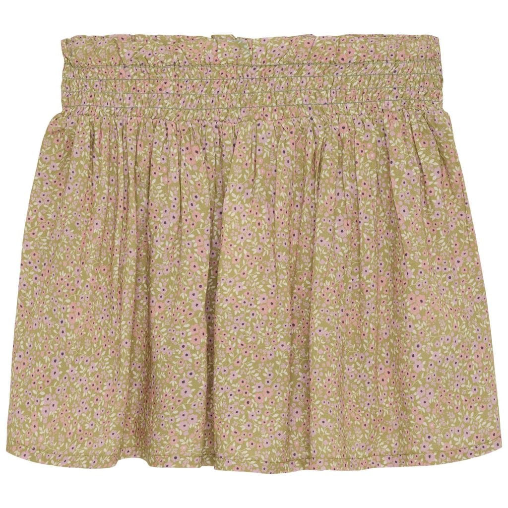 Blomstret Nederdel Oliven