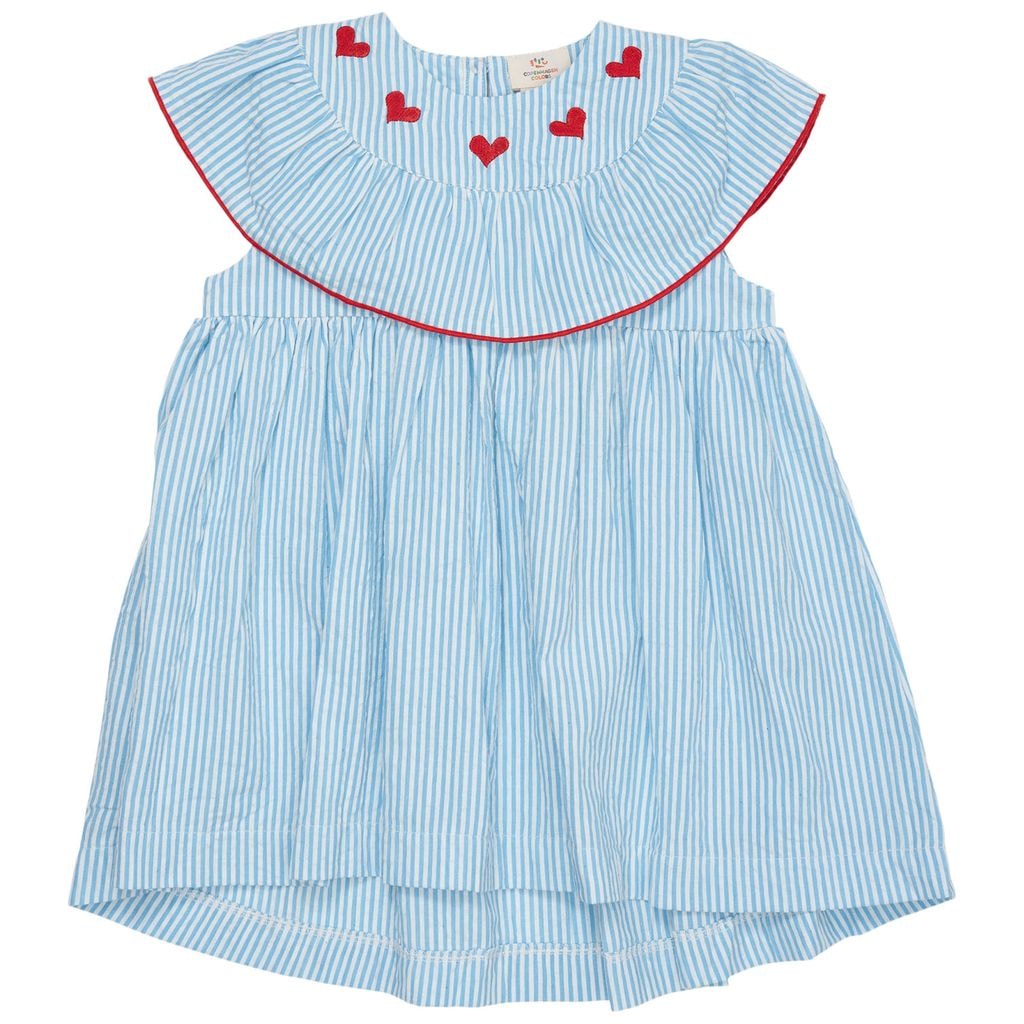 Striped Dress Sky Blue