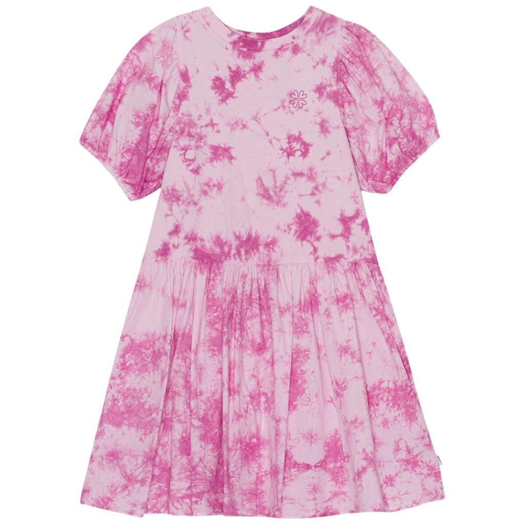 GOTS Chikako Kjole Purple Tie Dye
