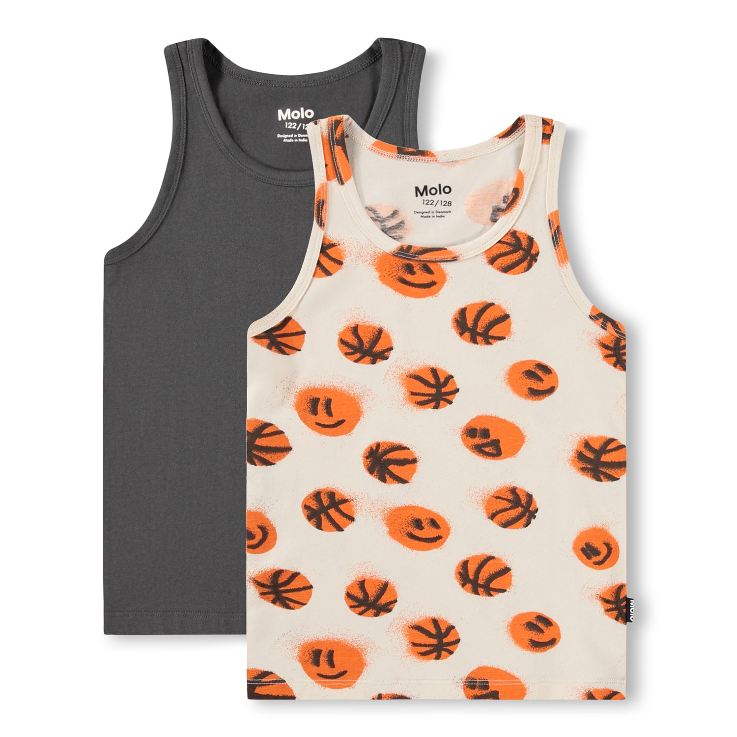 GOTS Jayden 2er-Pack Tank-Top Raven Basketballs 