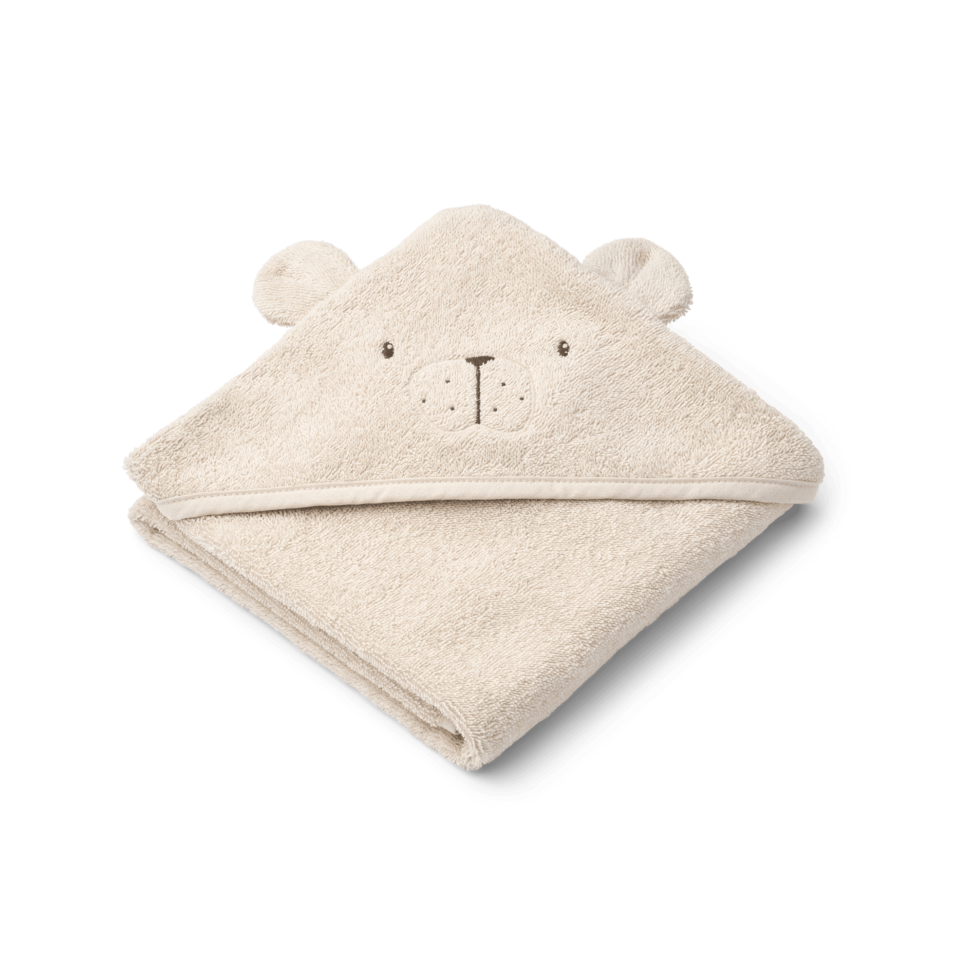 Albert Polarbear Håndklæde Med Hætte Sandy 