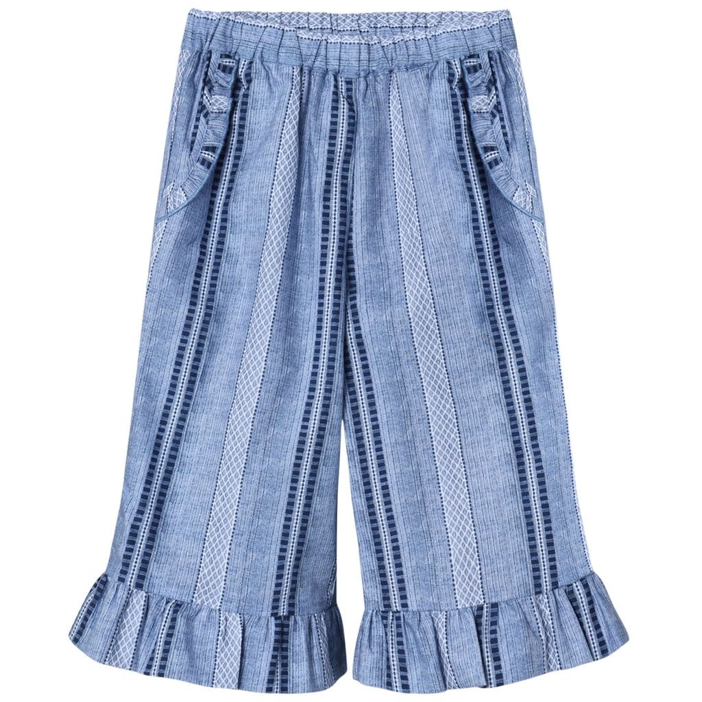 Amie Byxor Med Rufs Navy