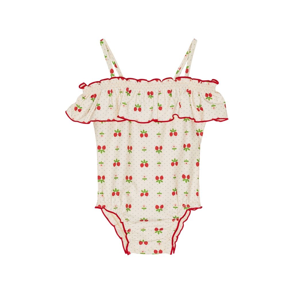 Sofia Swimsuit Soft White Berry