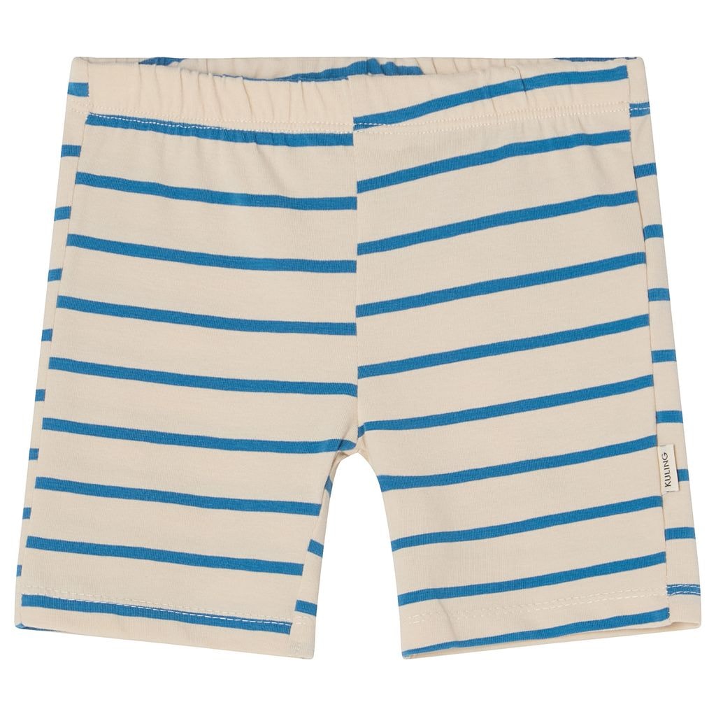 GOTS Patras Stripete Sykkelshorts Blå