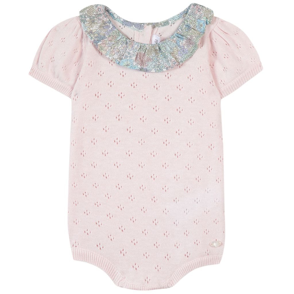 Romper In Pointelle Pink