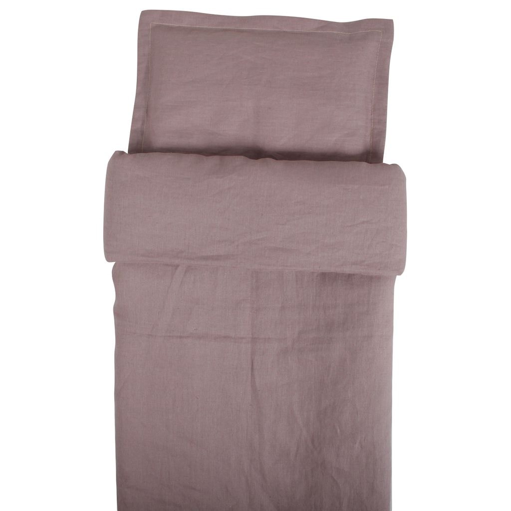 Sengetøysett til barneseng/stellebord Dusty Pink