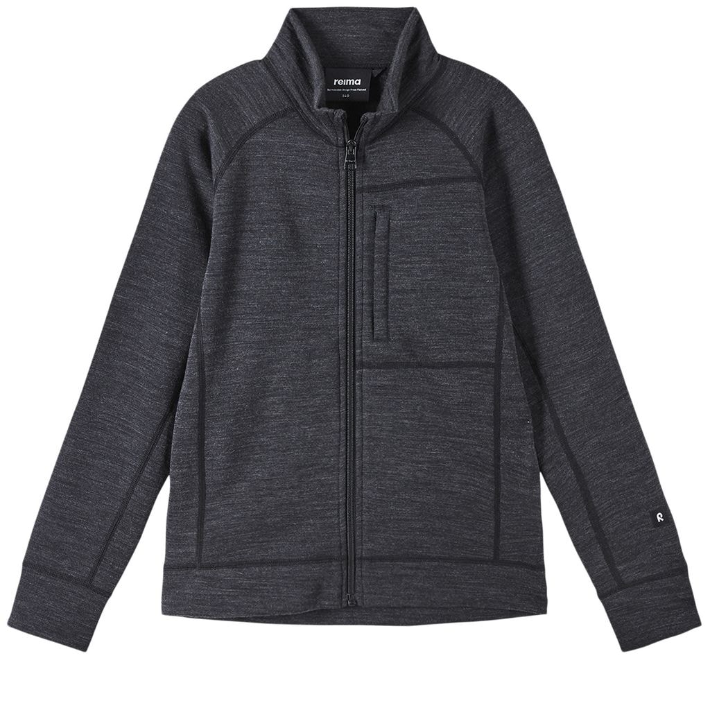 Mahti Uldsweater Sort Melange