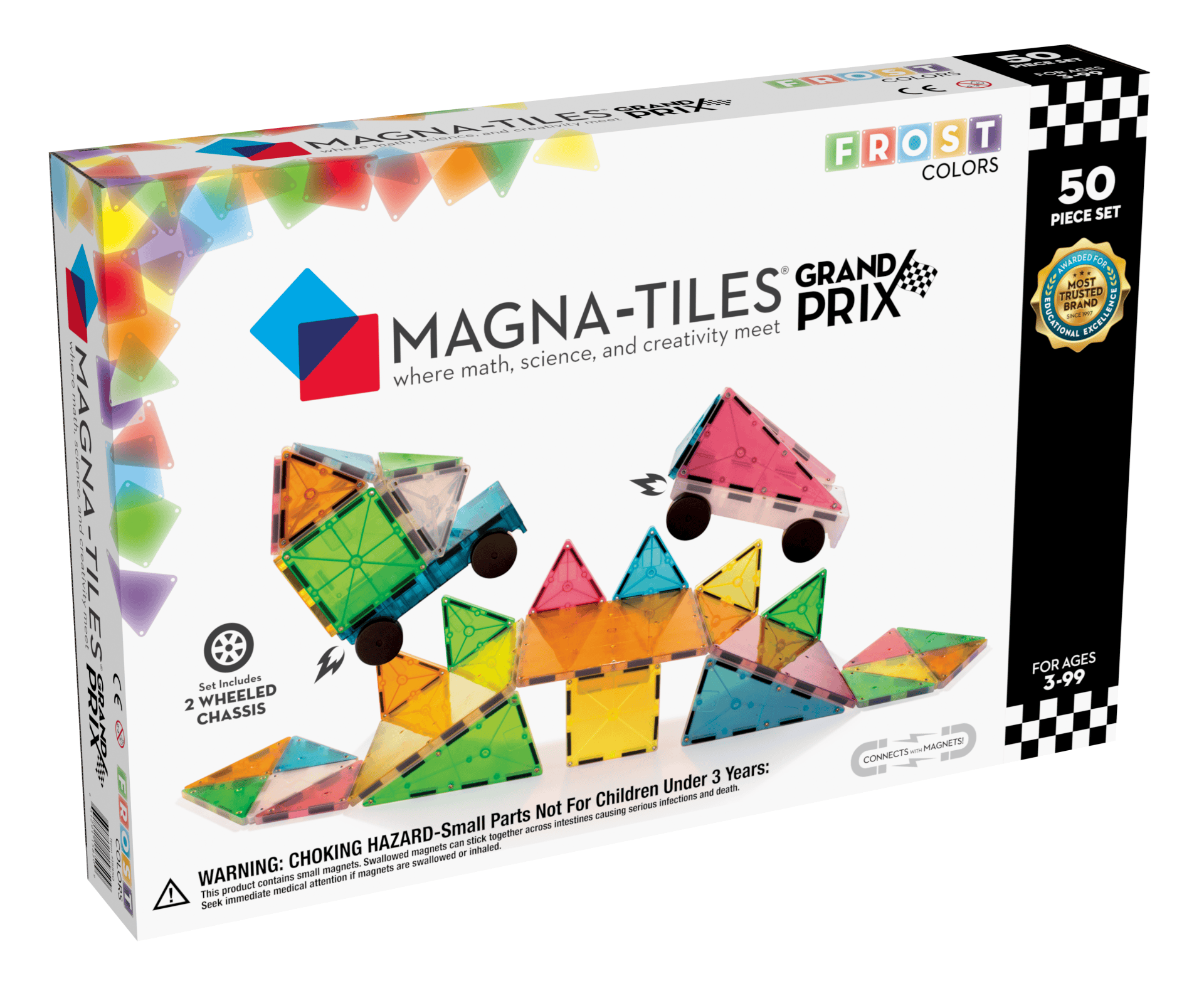 Magna-Tiles 50 Stk. Grand Prix Frost