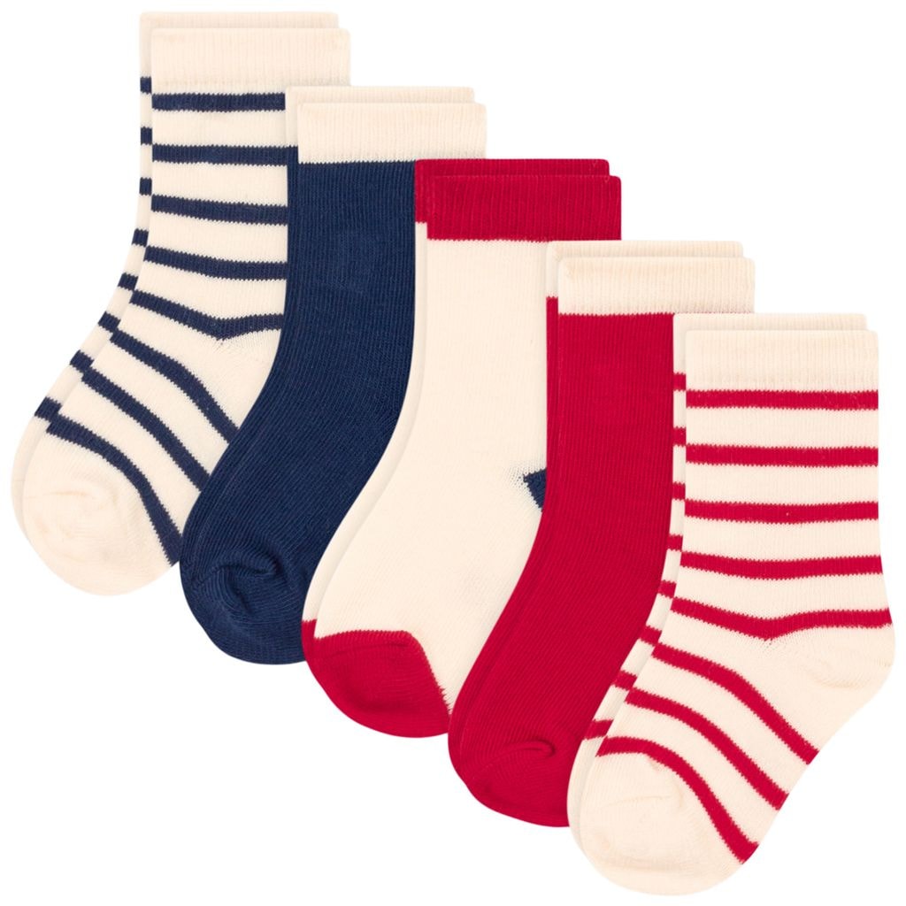Stripy 5-pack Bomullsstrumpor Medieval Avalanche Peps