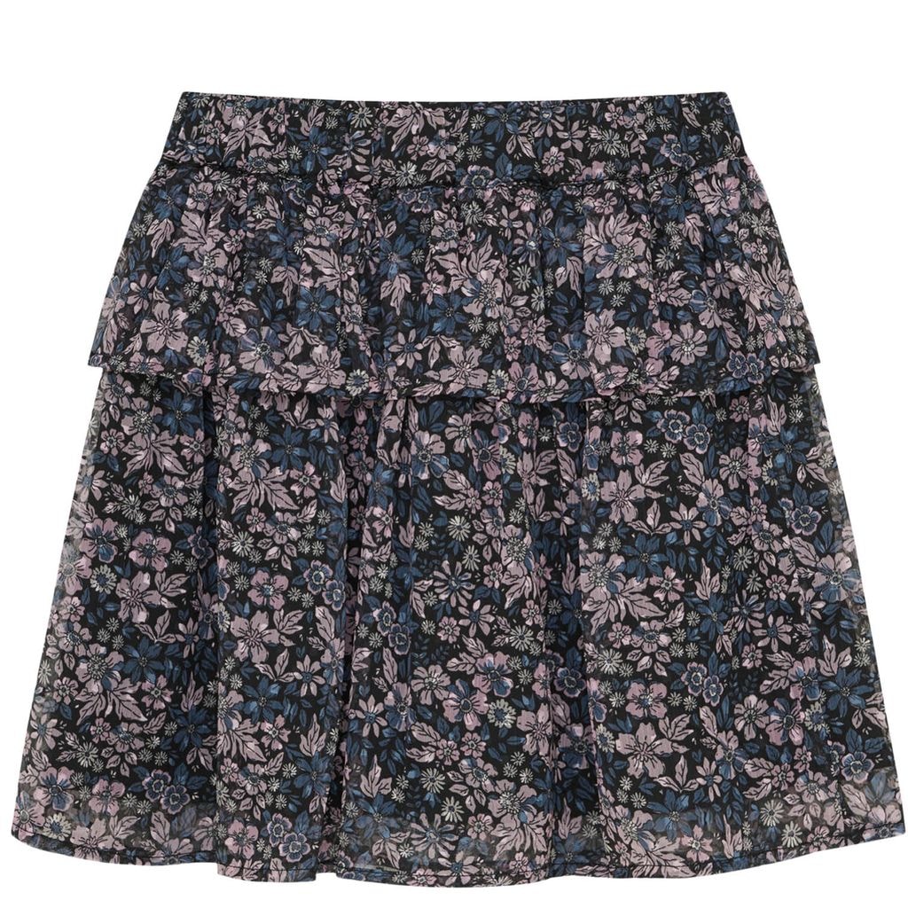 Skirt Flower Dobby Zephyr Zephyr-hame Lyhyt Zephyr Pink