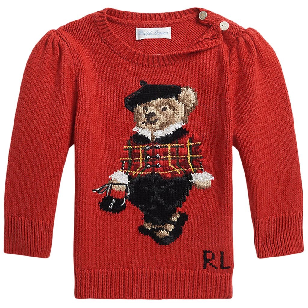 Strikkegenser Rød