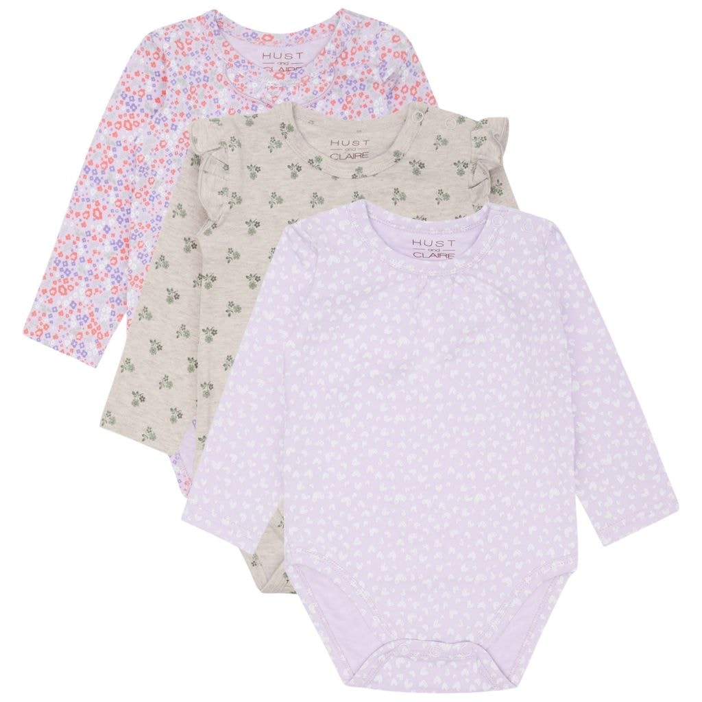 Bella 3-pack Vauva Body Wheat Melange