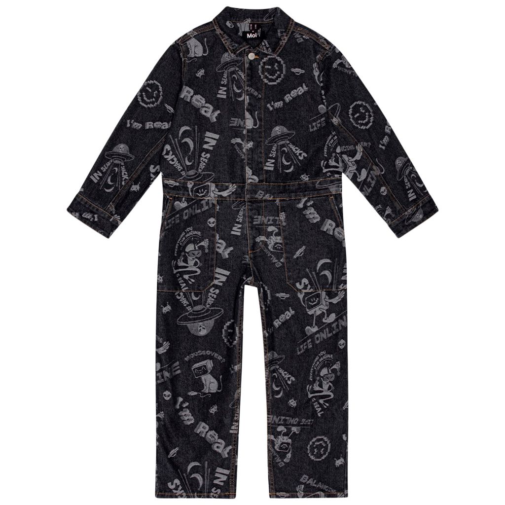 Ayo Jumpsuit Comic Jacquard