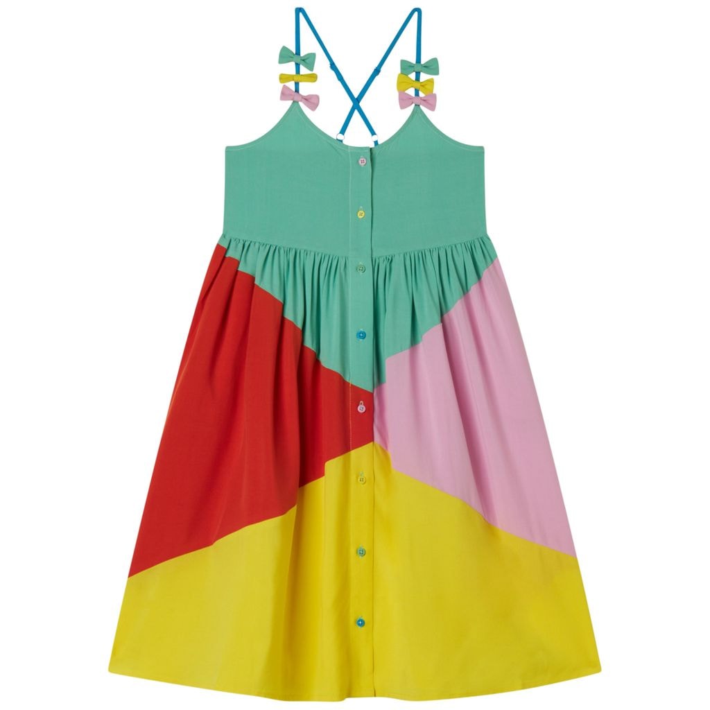 Color-blocked Dress Multicolor