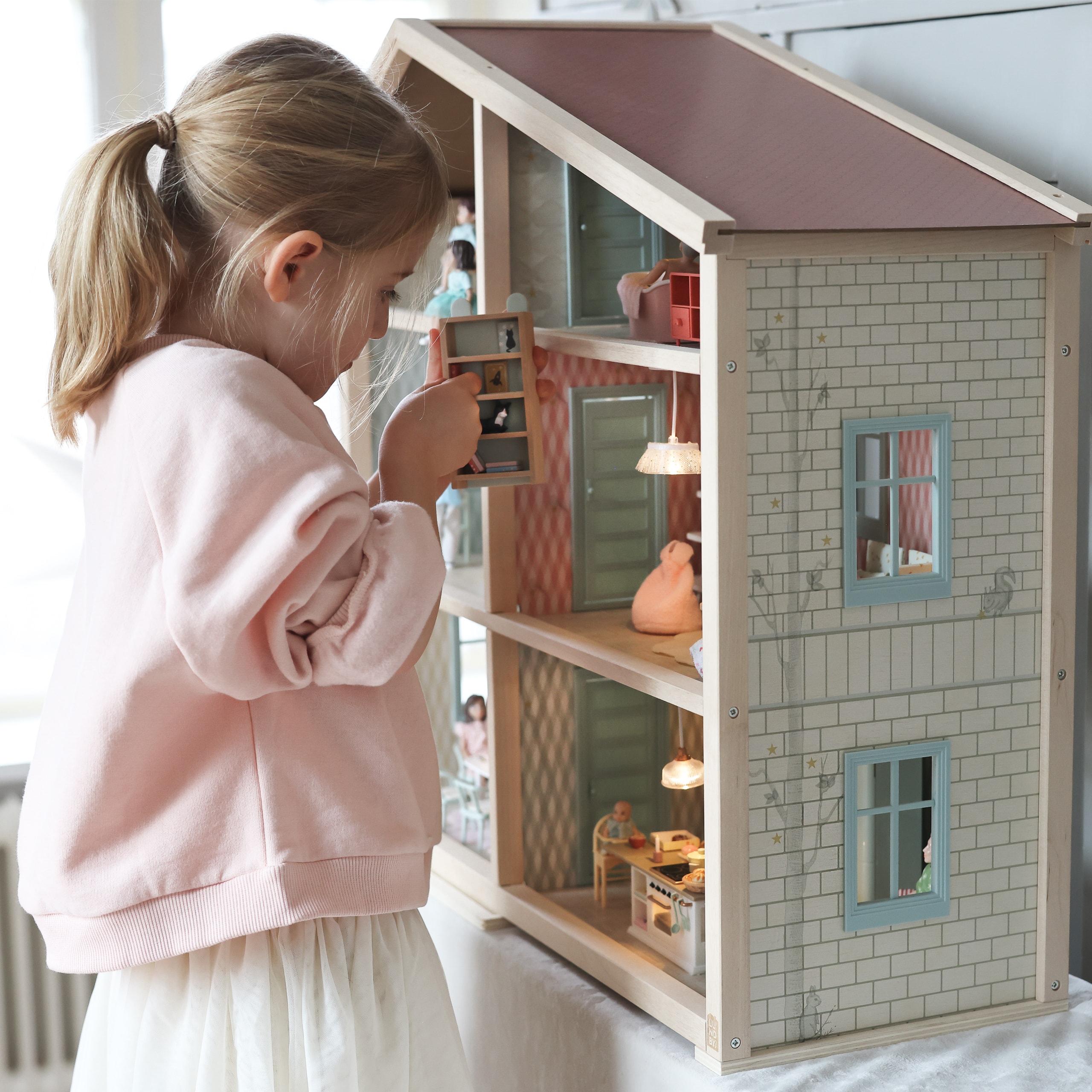 Wonder House Dukkehus Multicolor