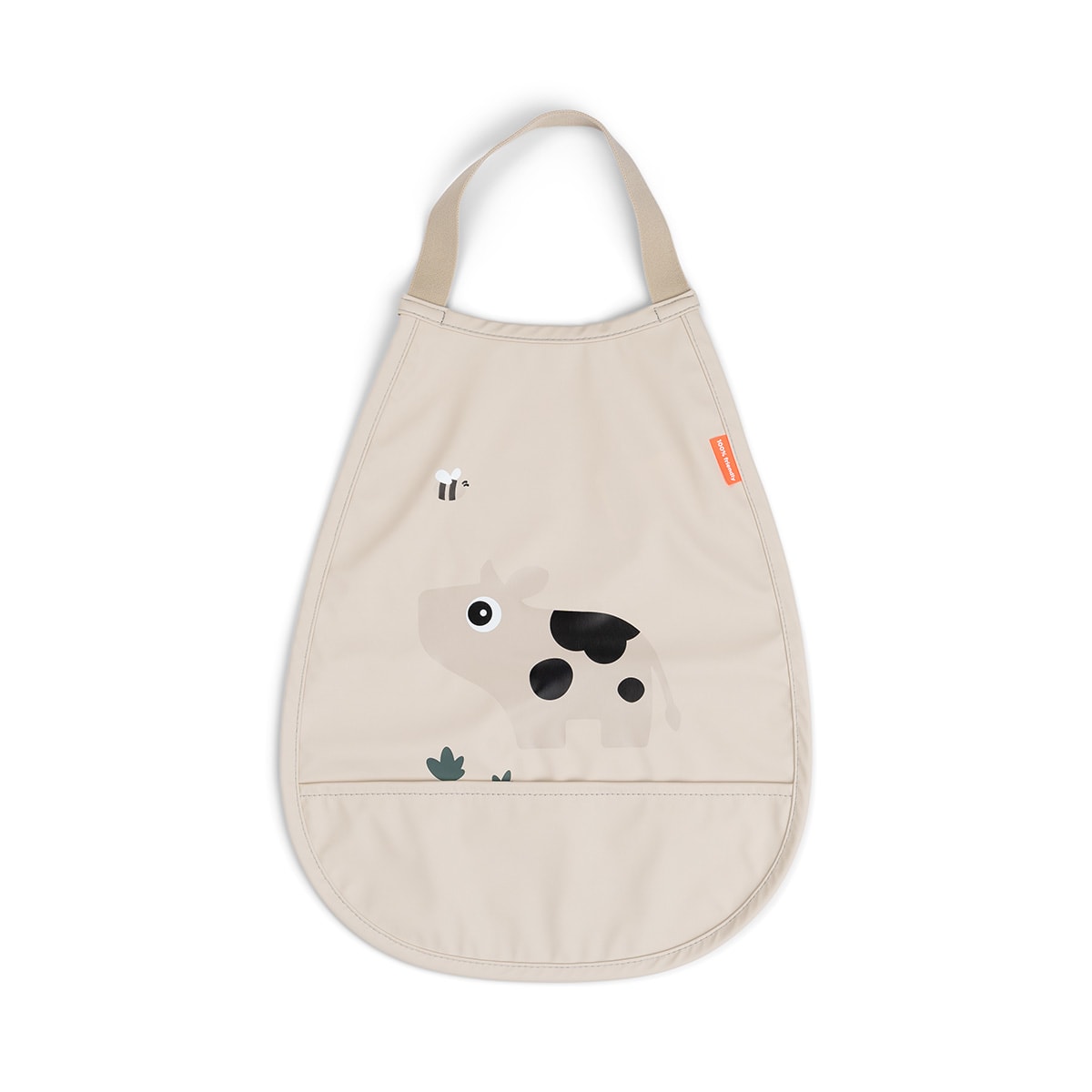 Pull-Over Bib Tiny Farm Sand