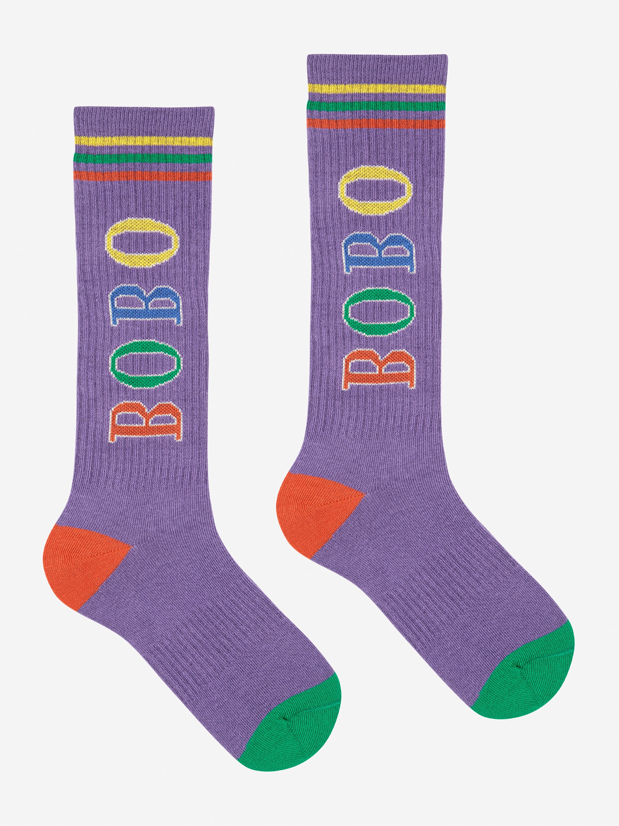 Multicolor Bobo Extra Long Socks Blue