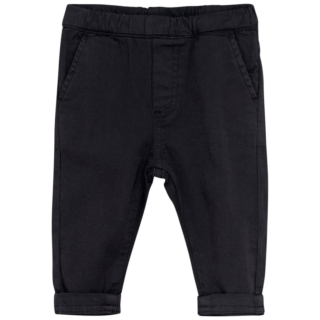 Yksinkertaiset Twill-housut Dark Navy