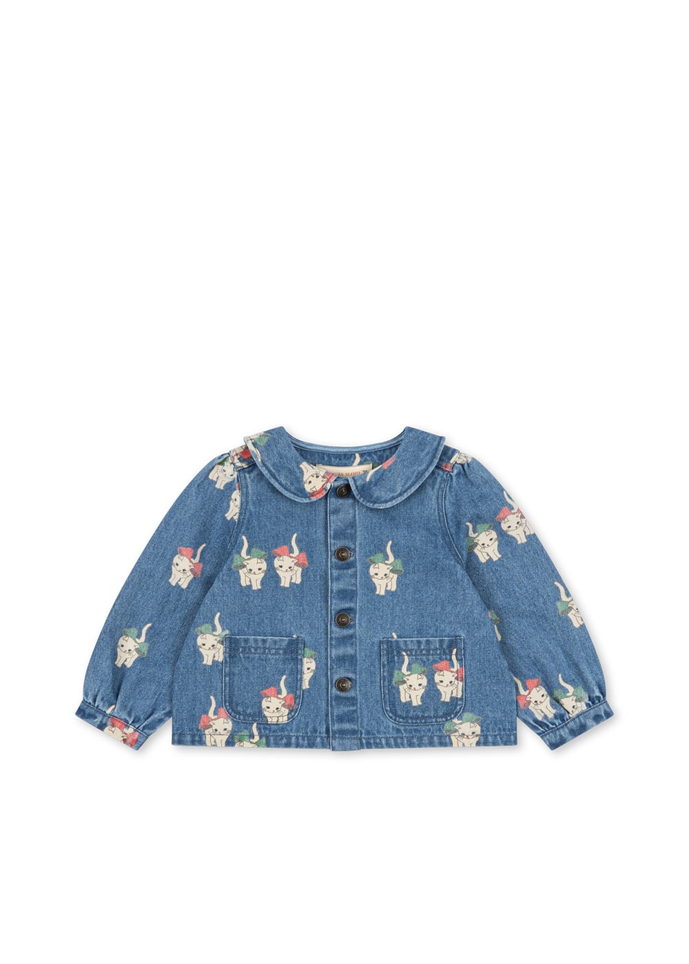 Magot Collar Jacket Gots Bow Kitty Denim