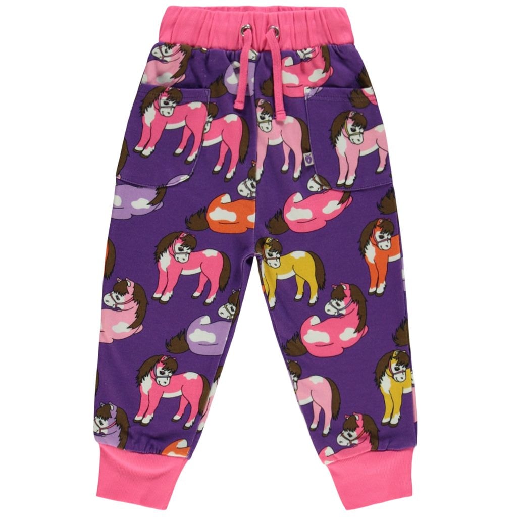 Sweatpants With Horses Purple Heart