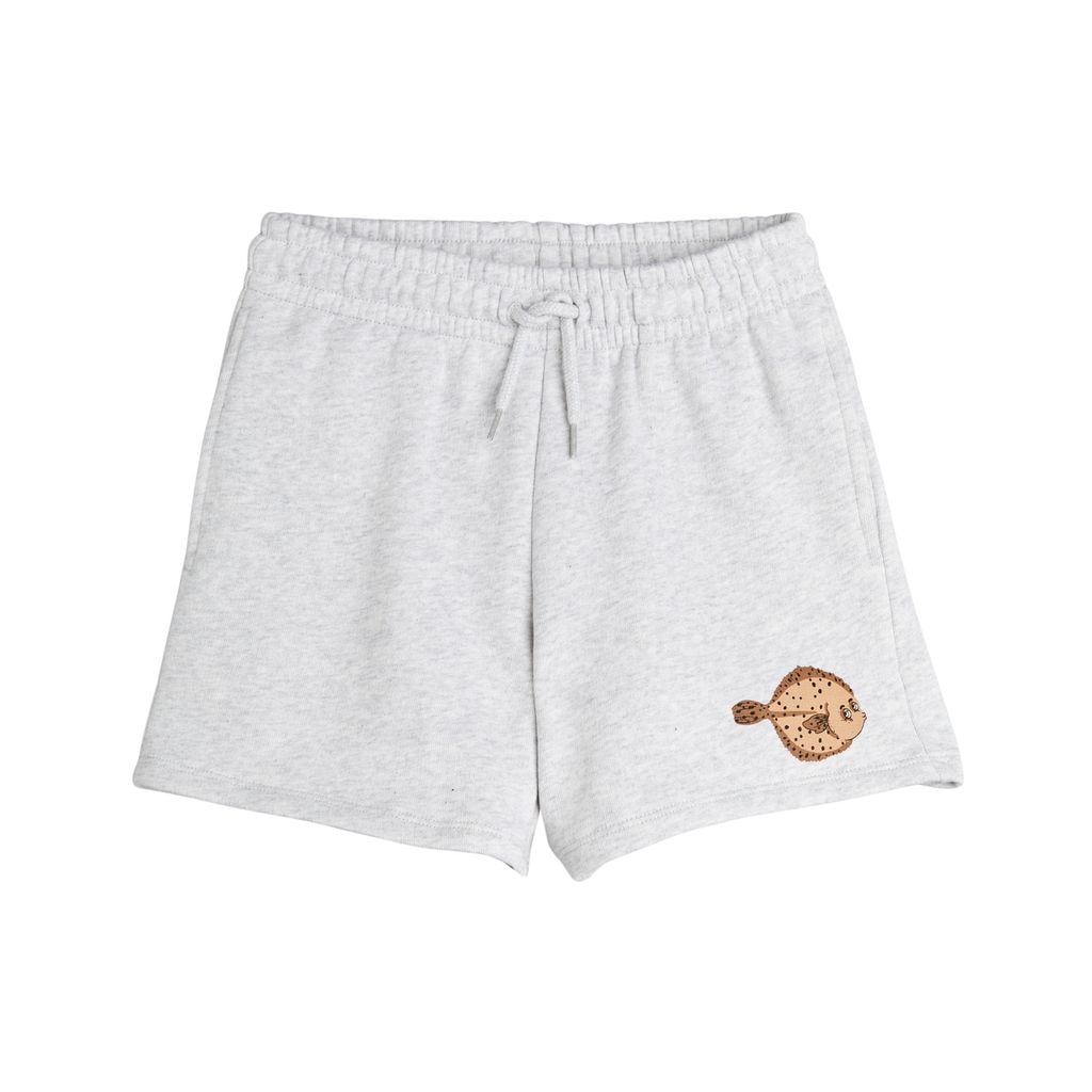GOTS Flundra Sweatshorts Grey Melange