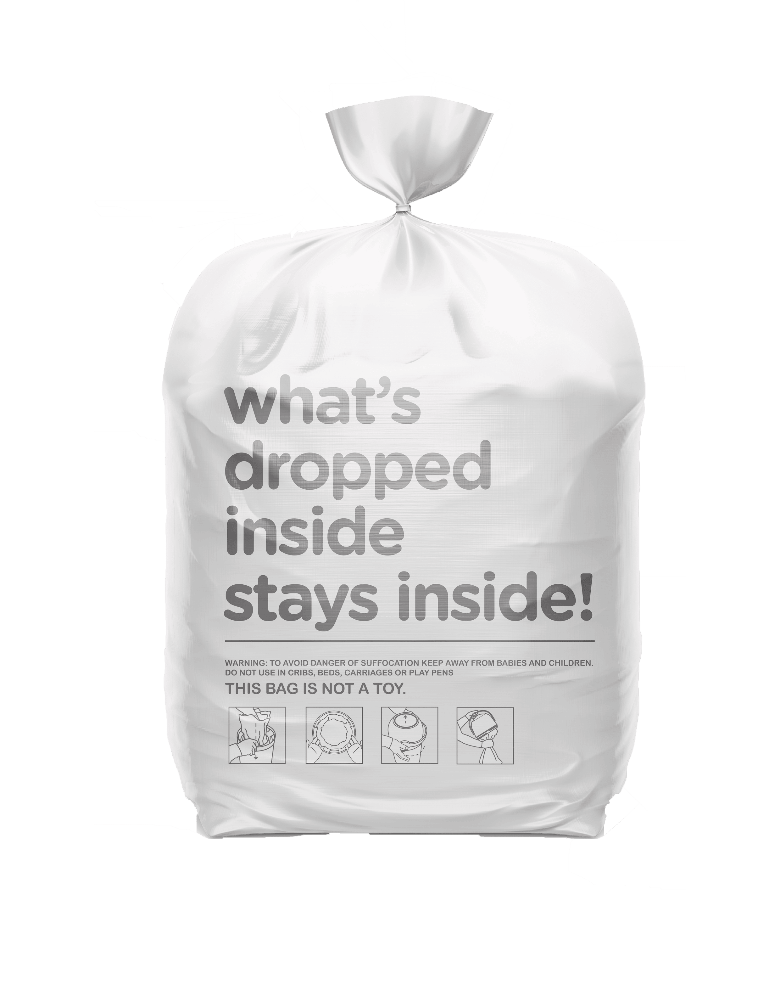 Original Magic Bag 3x15 Blöjhinkpåsar 3 X 15 St White 