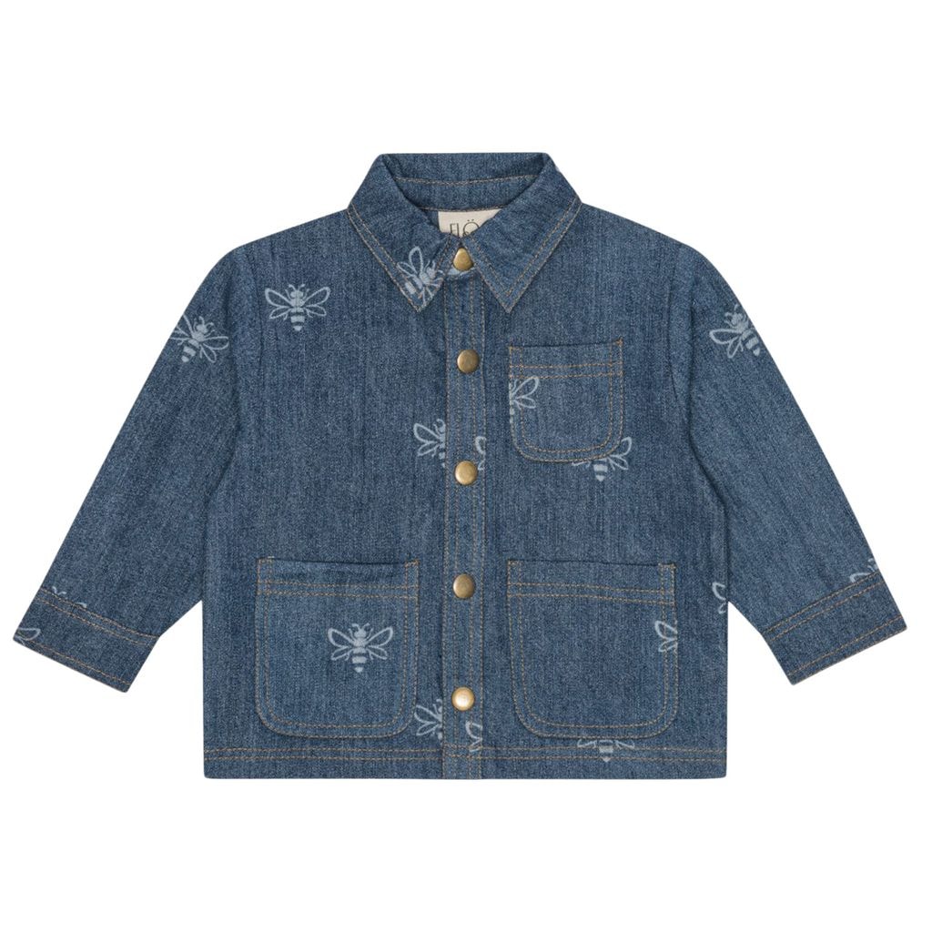 William Overshirt Blue Denim Bee