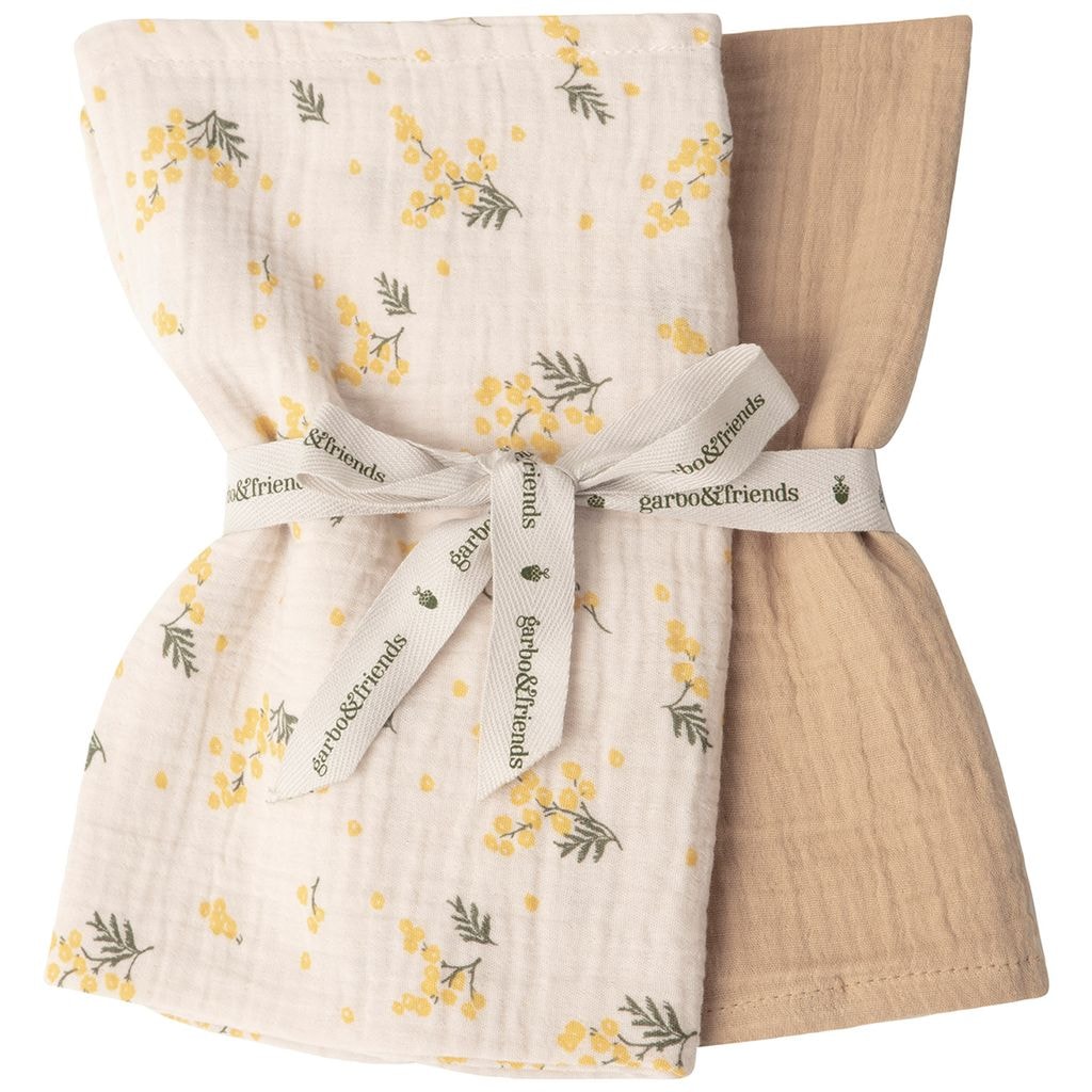 2-Pack Mimosa Muslin Blankets