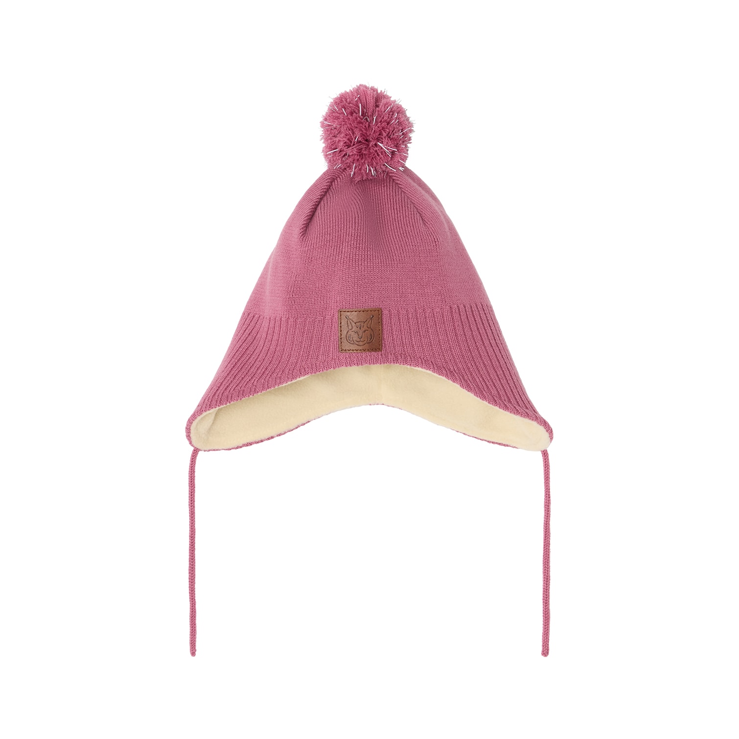 Narvik Wool Beanie w Fleece Lining Mauve