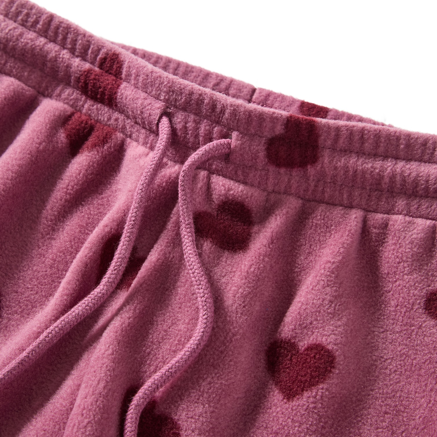 Northpole Fleecebyxor Mauve Hearts