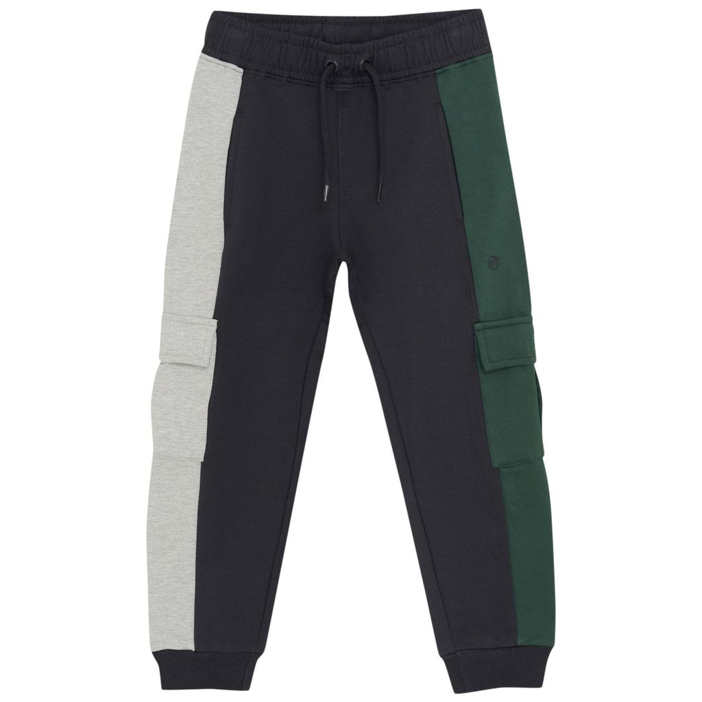 Color Block Sweatpants Dark Navy
