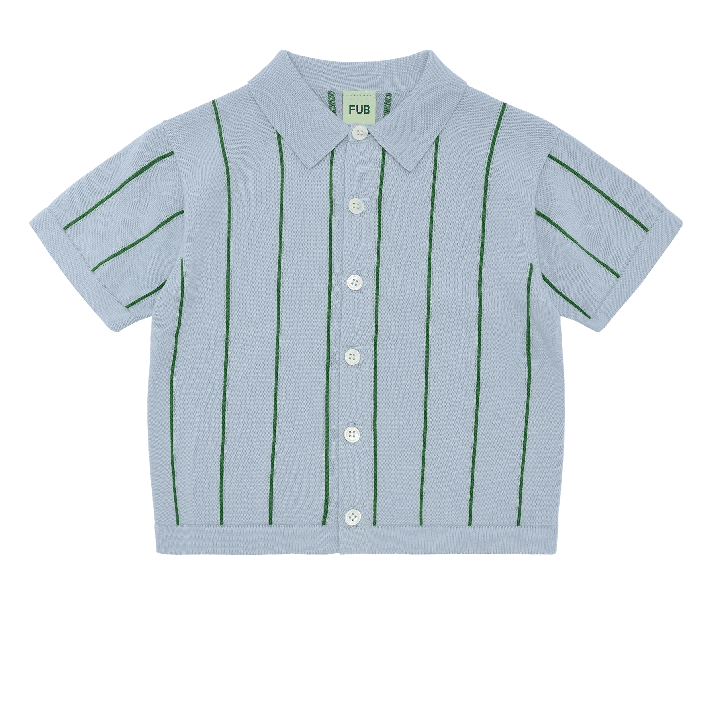 Polo Shirt Pale Blue/ Pine 