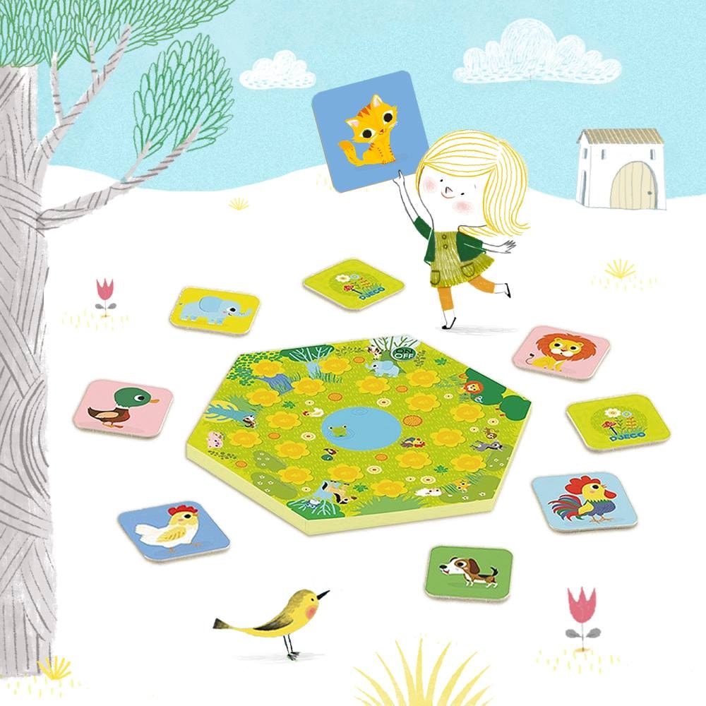 Memo Meuh Spill Med Dyrelyder
