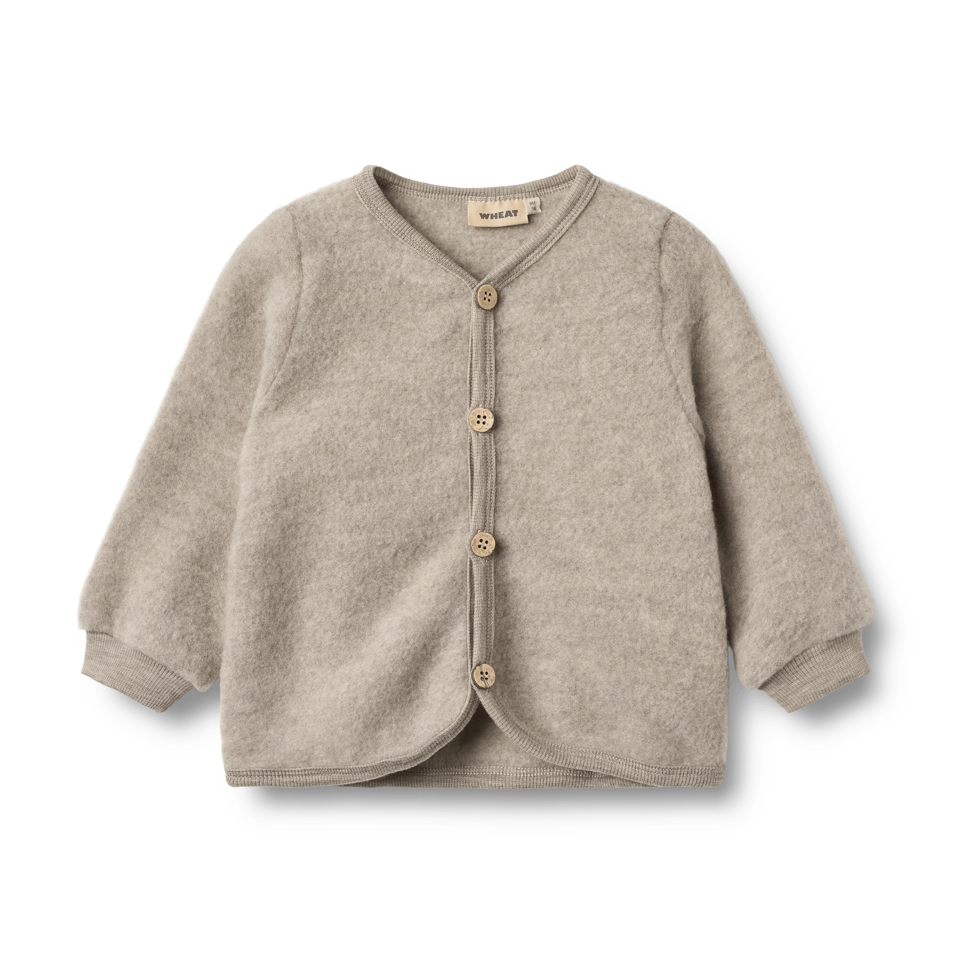 Kari Ullfleecekofta Khaki Melange