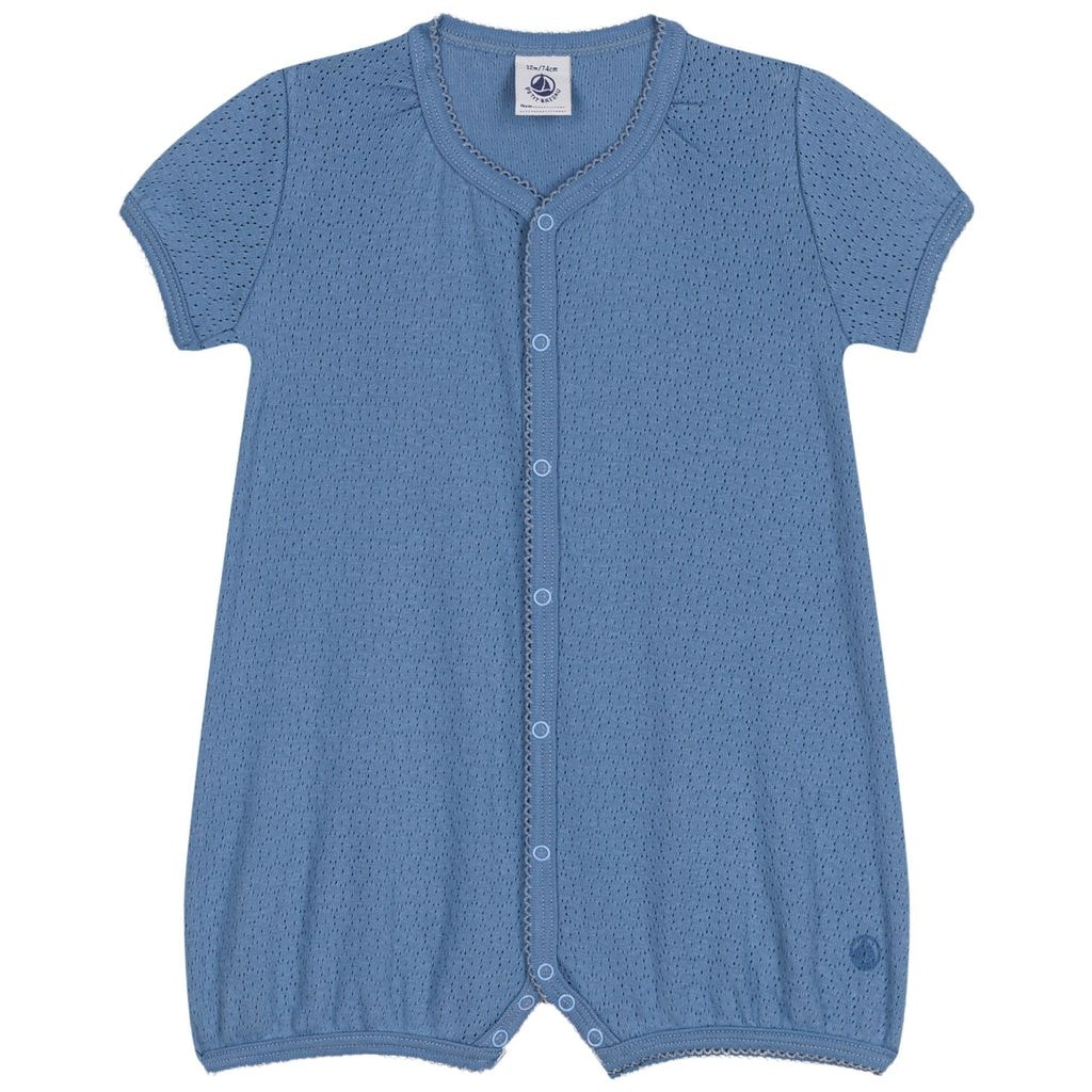 Romper In Pointelle Blue