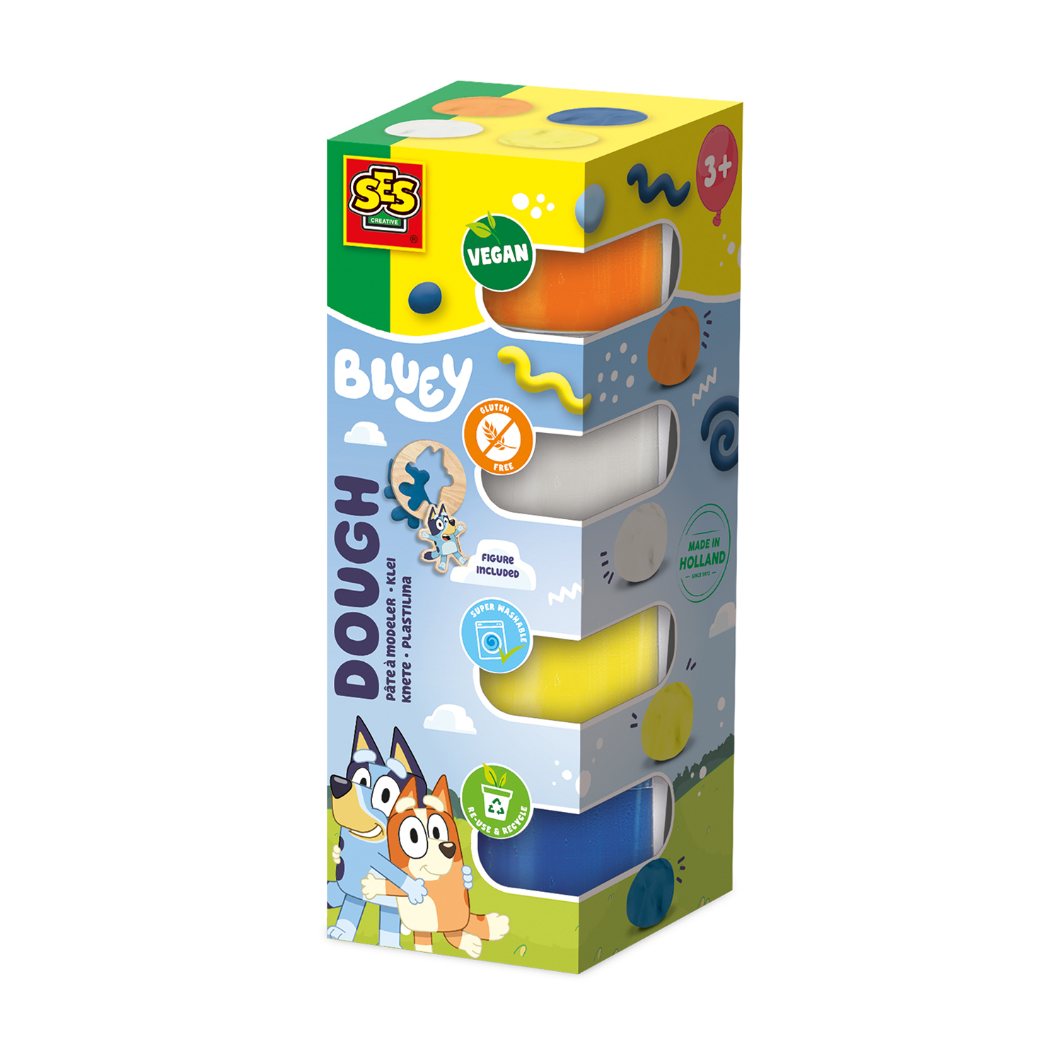 Bluey Dough 4 Pots 90g