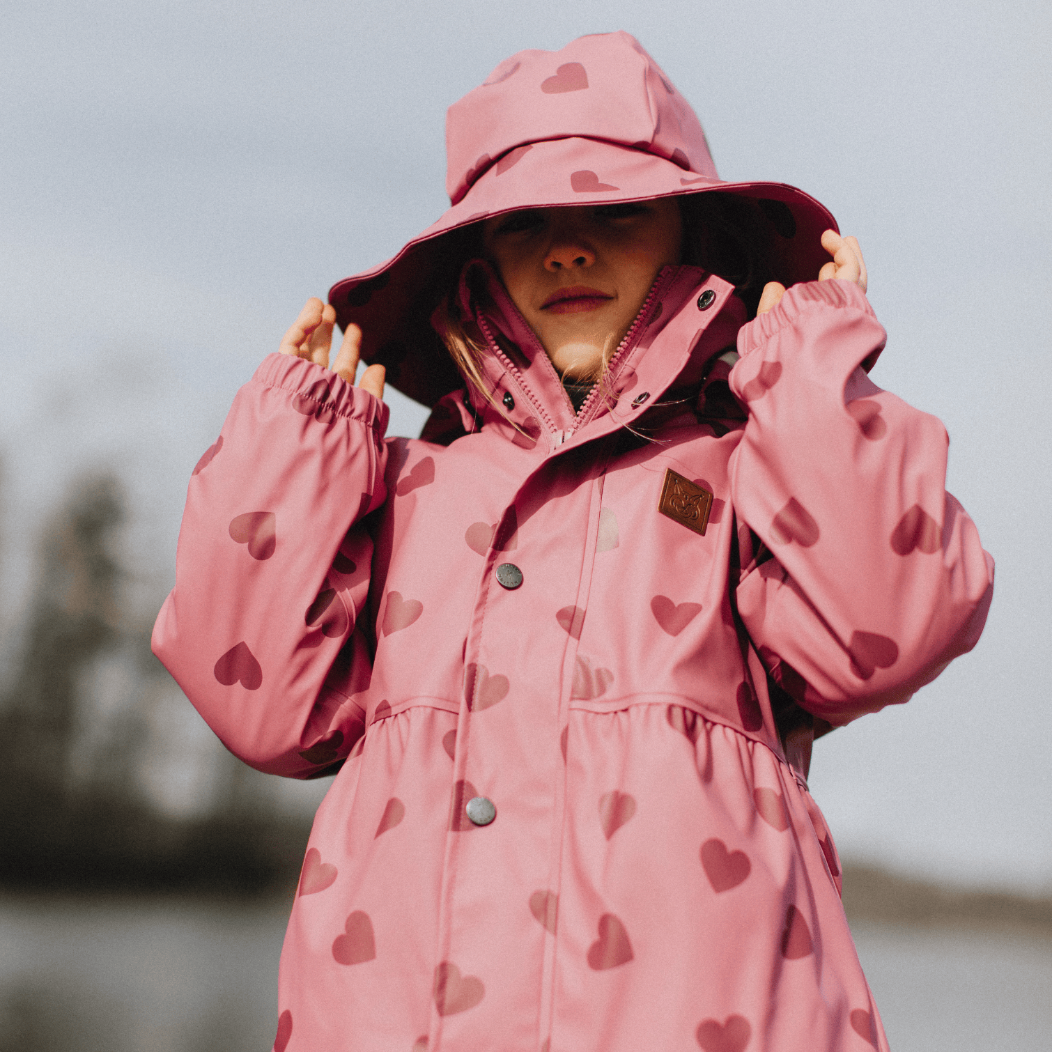 Toulouse Uforet Regnsett Mauve Hearts