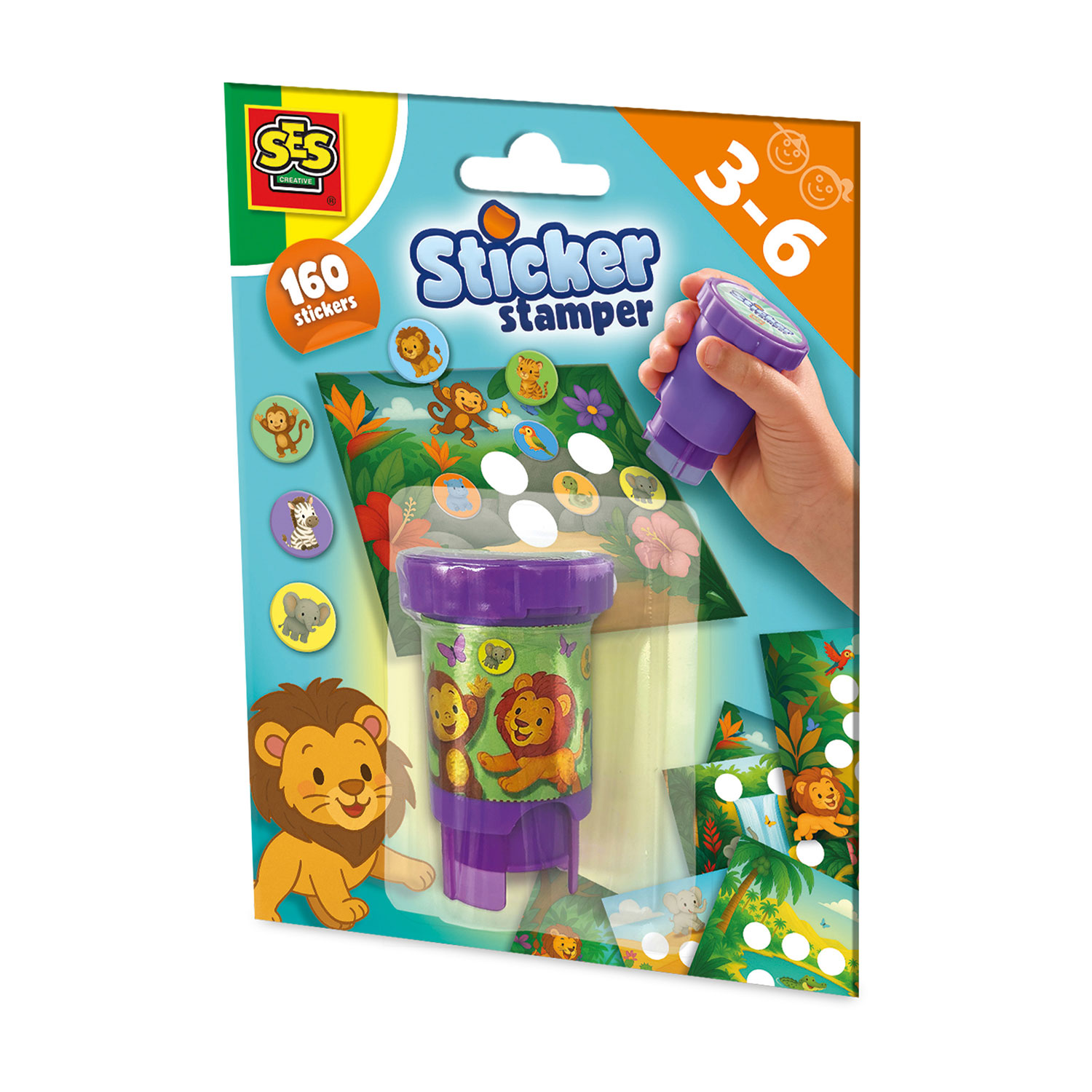 Sticker Stamper Jungle Animals