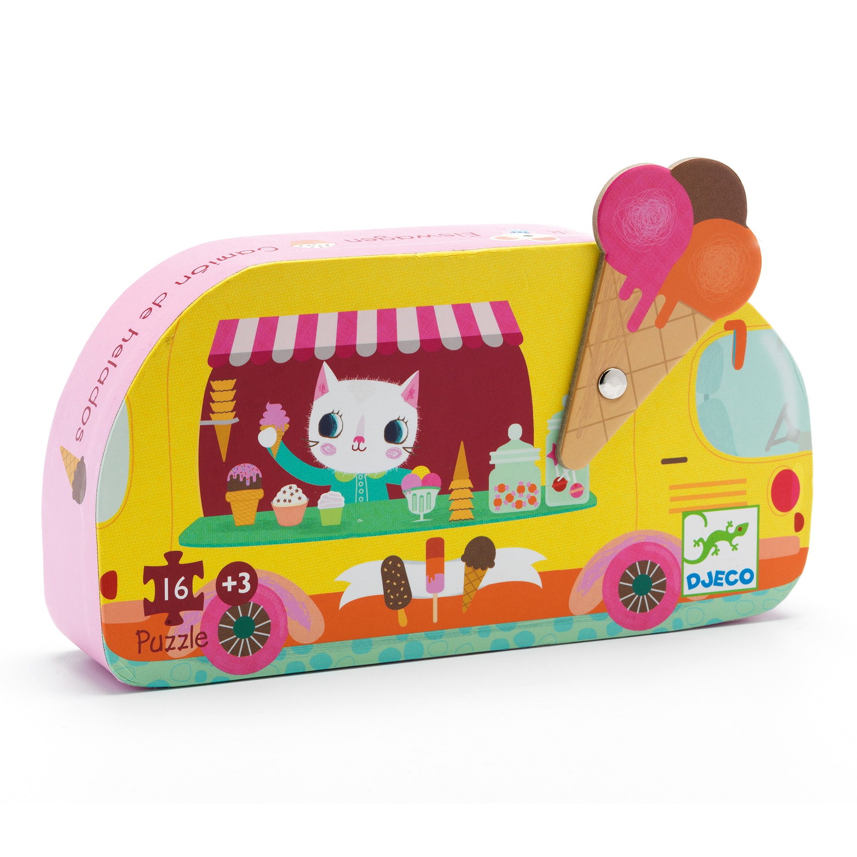 Ice Cream Trunk Puzzle - 16 Pieces Multi 