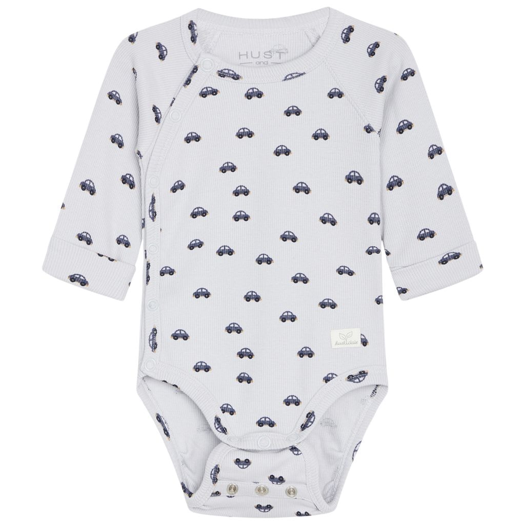 GOTS Bing Mønstret Wrap Body A Bit Blue