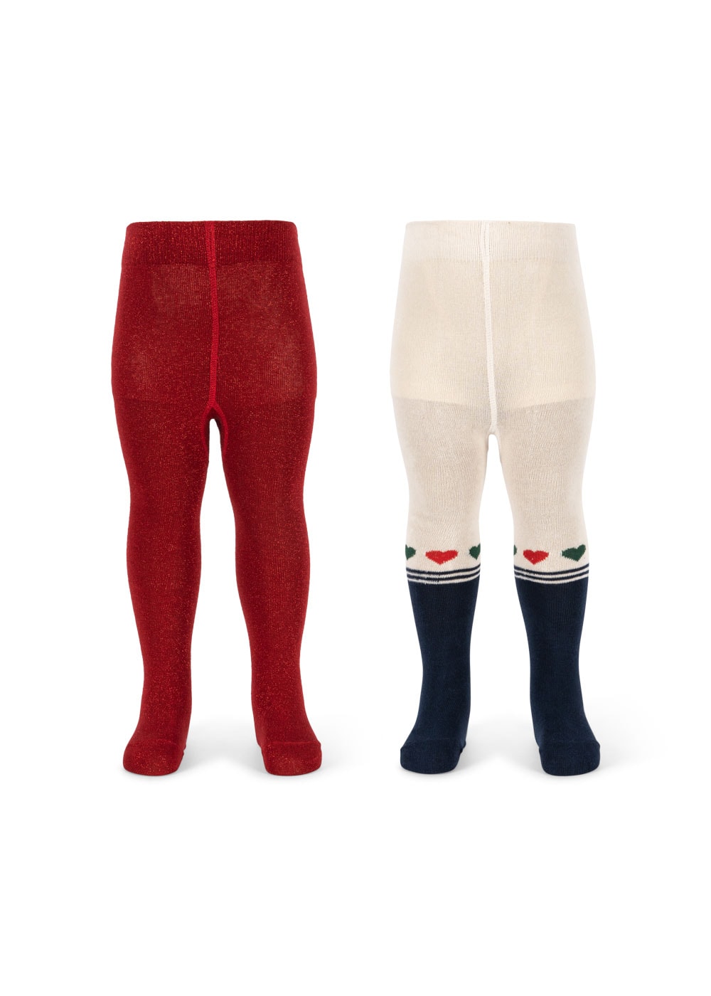 Lurex 2-pack Tights Heart Mix 