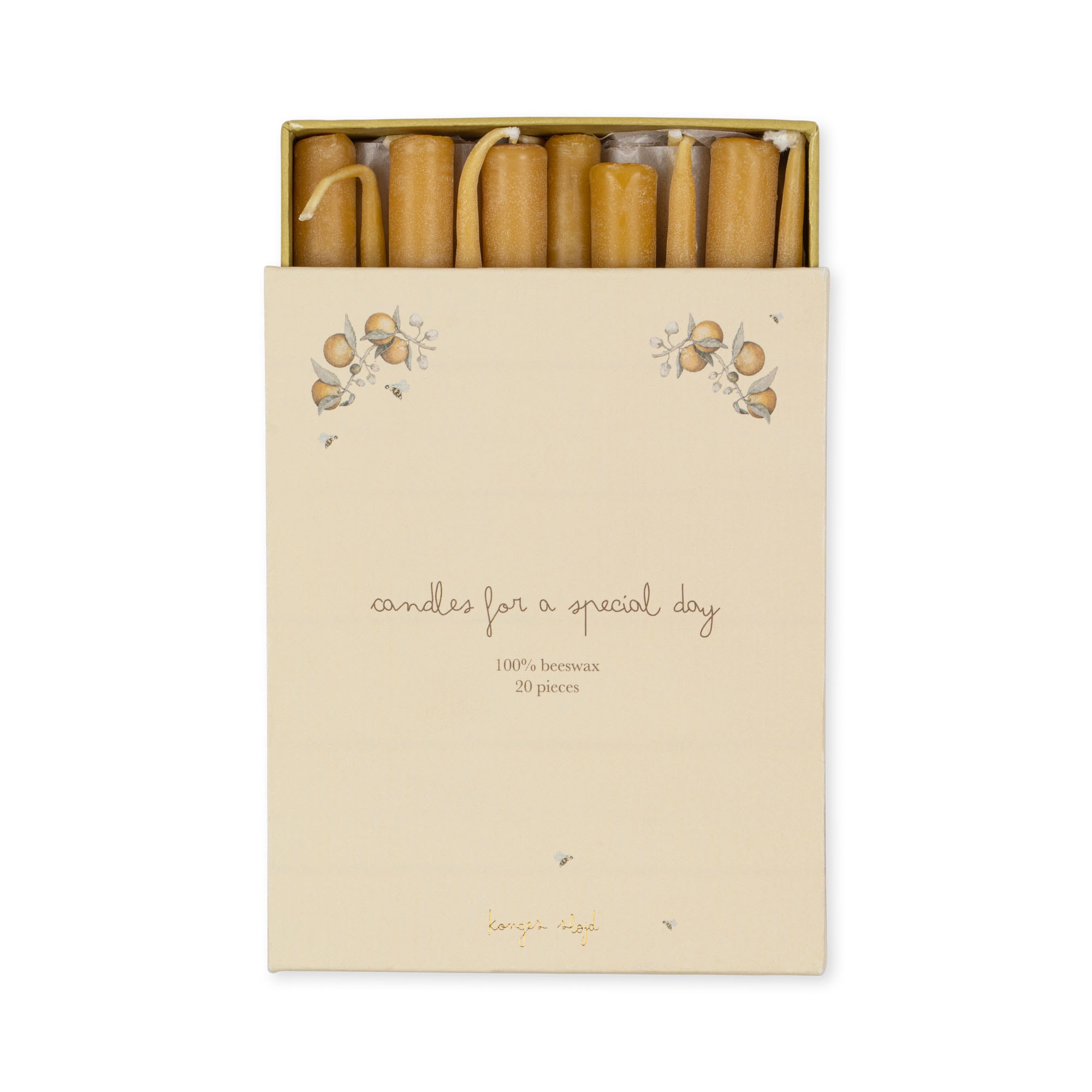 20-pack Födelsedagståg Ljus Nature 