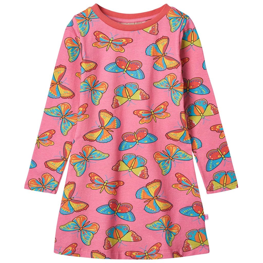 Butterflies Dress Bubblegum